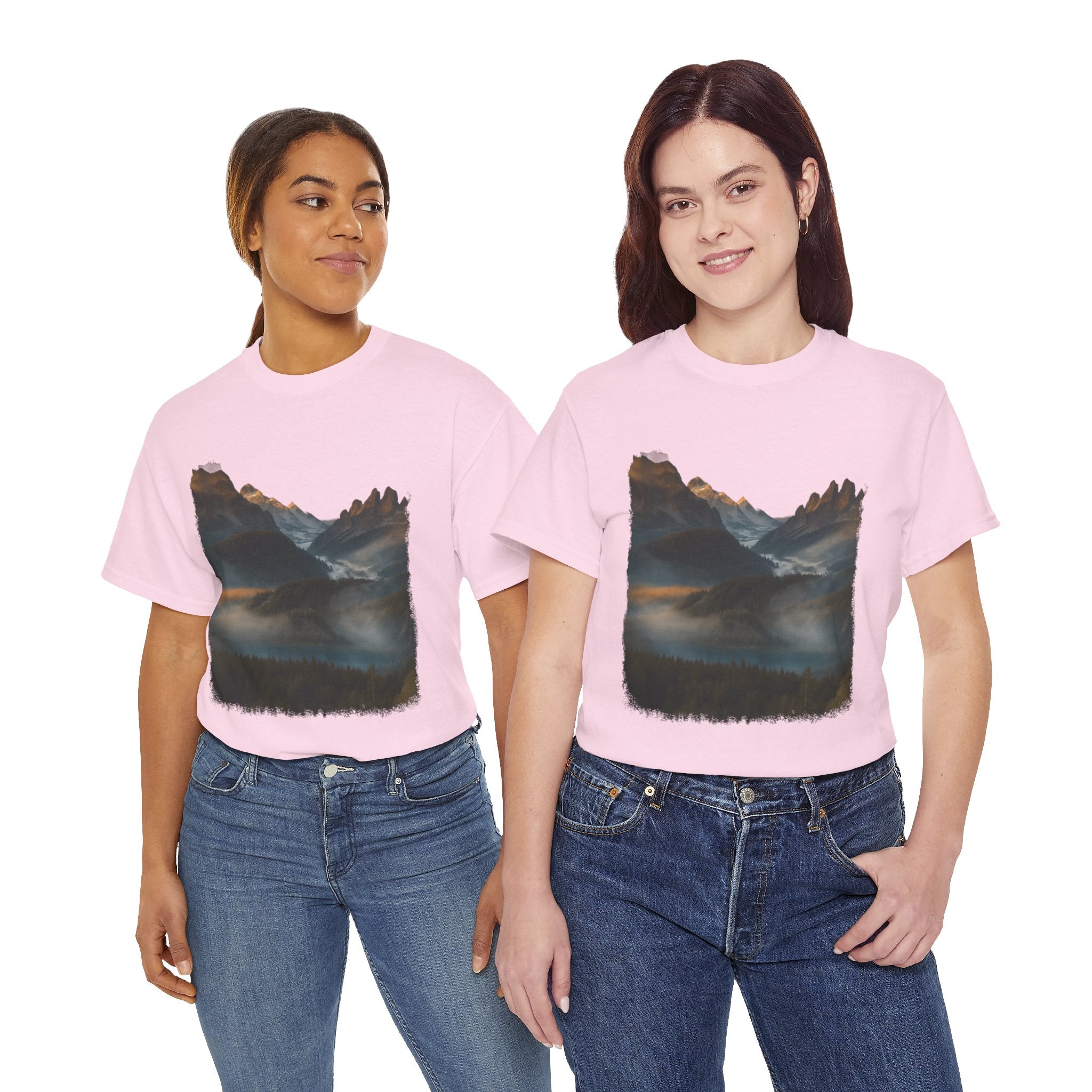 Nature-Inspired Unisex Heavy Cotton Tee