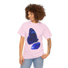 Blue Butterfly Graphic Heavy Cotton Tee