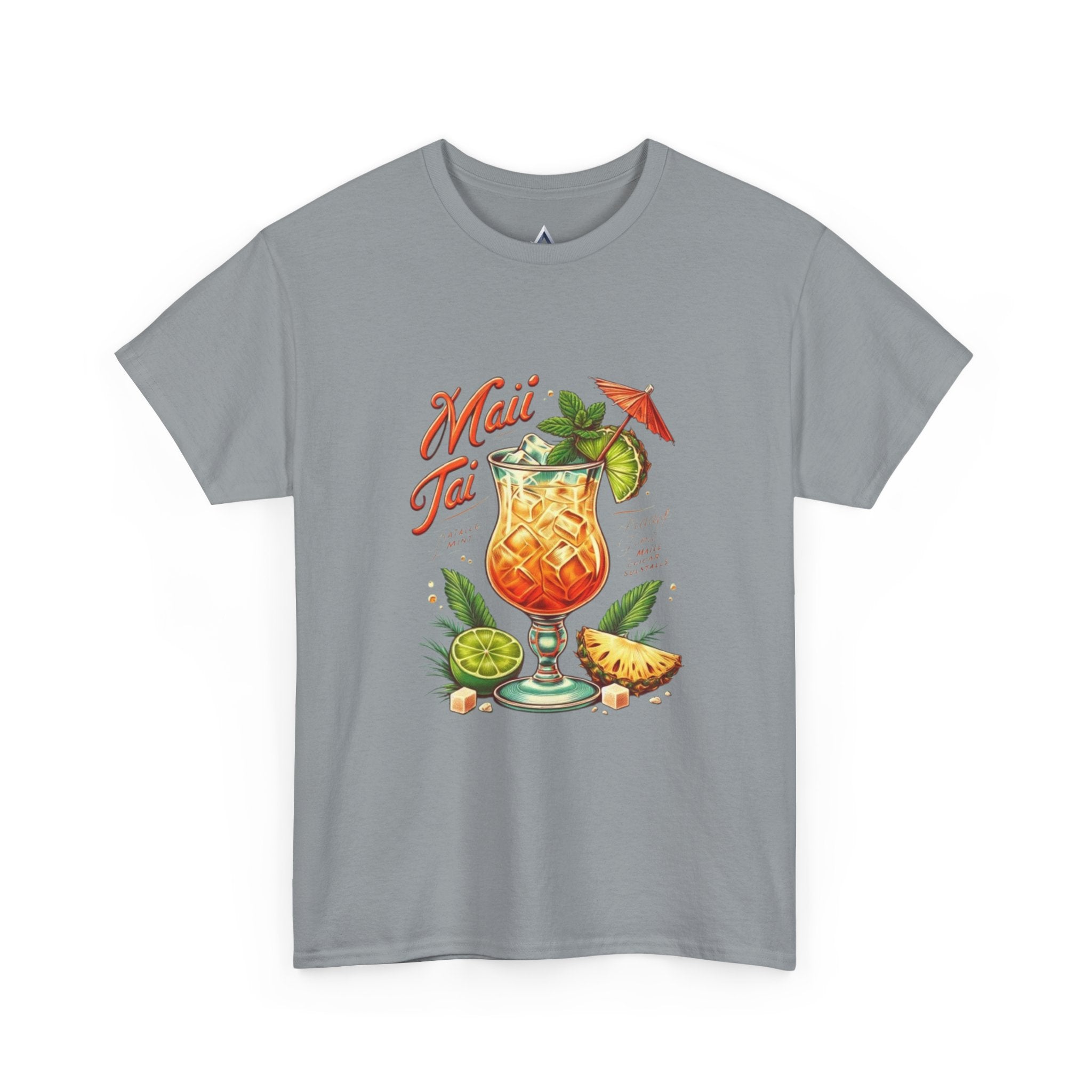 Maui Tai Cocktail Unisex Heavy Cotton Tee