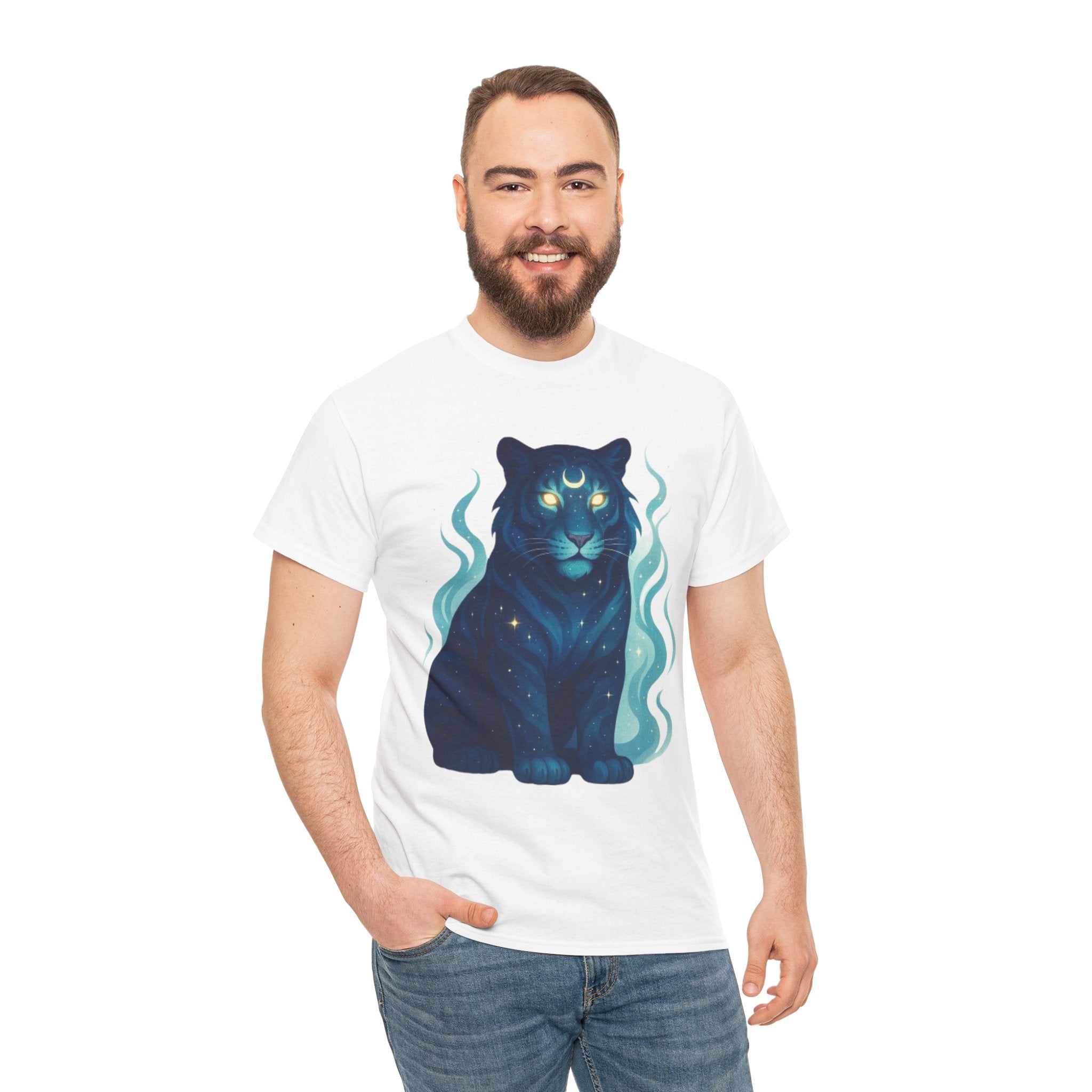 Cosmic Tiger Unisex Heavy Cotton Tee