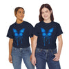 Blue Butterfly Art Unisex Heavy Cotton Tee