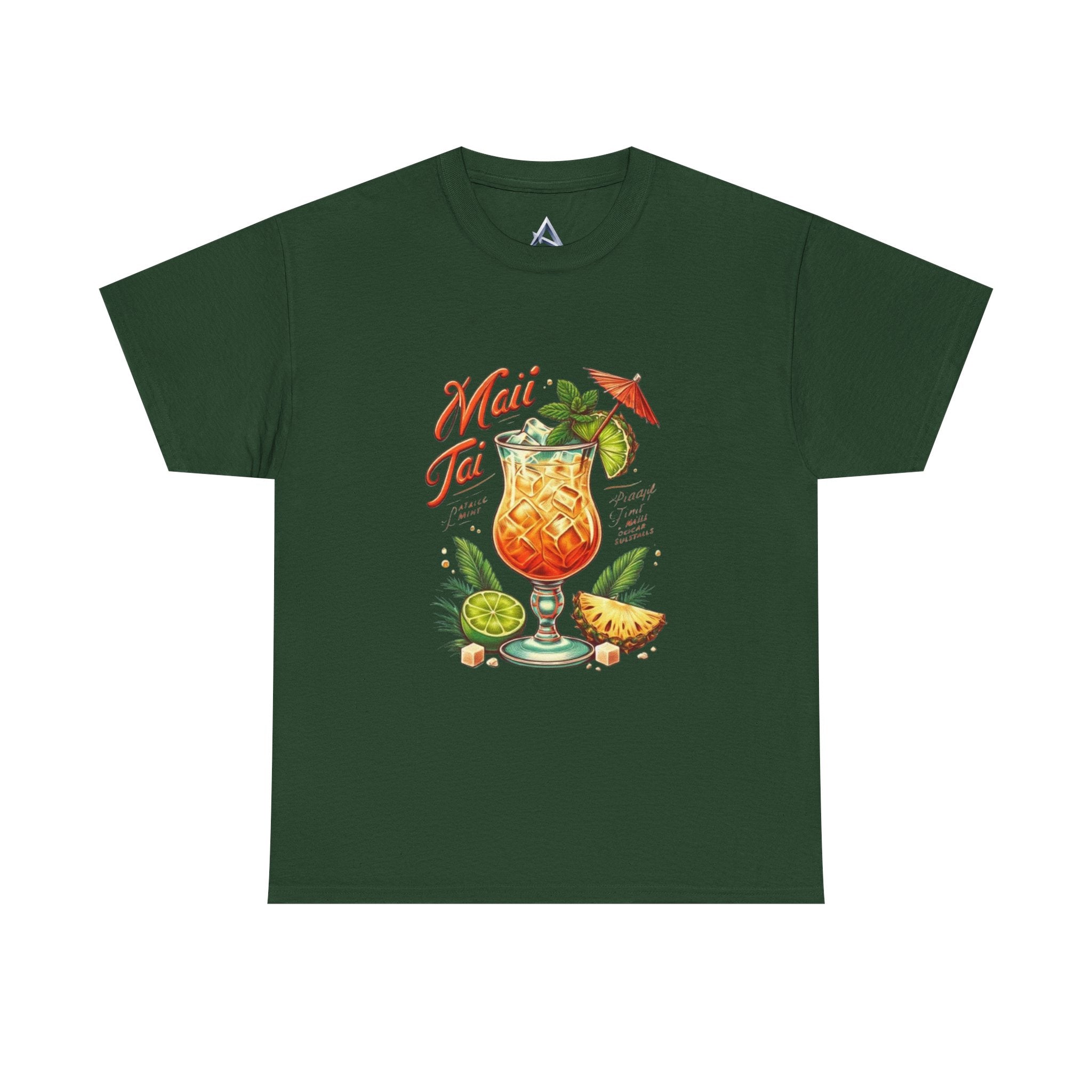Maui Tai Cocktail Unisex Heavy Cotton Tee