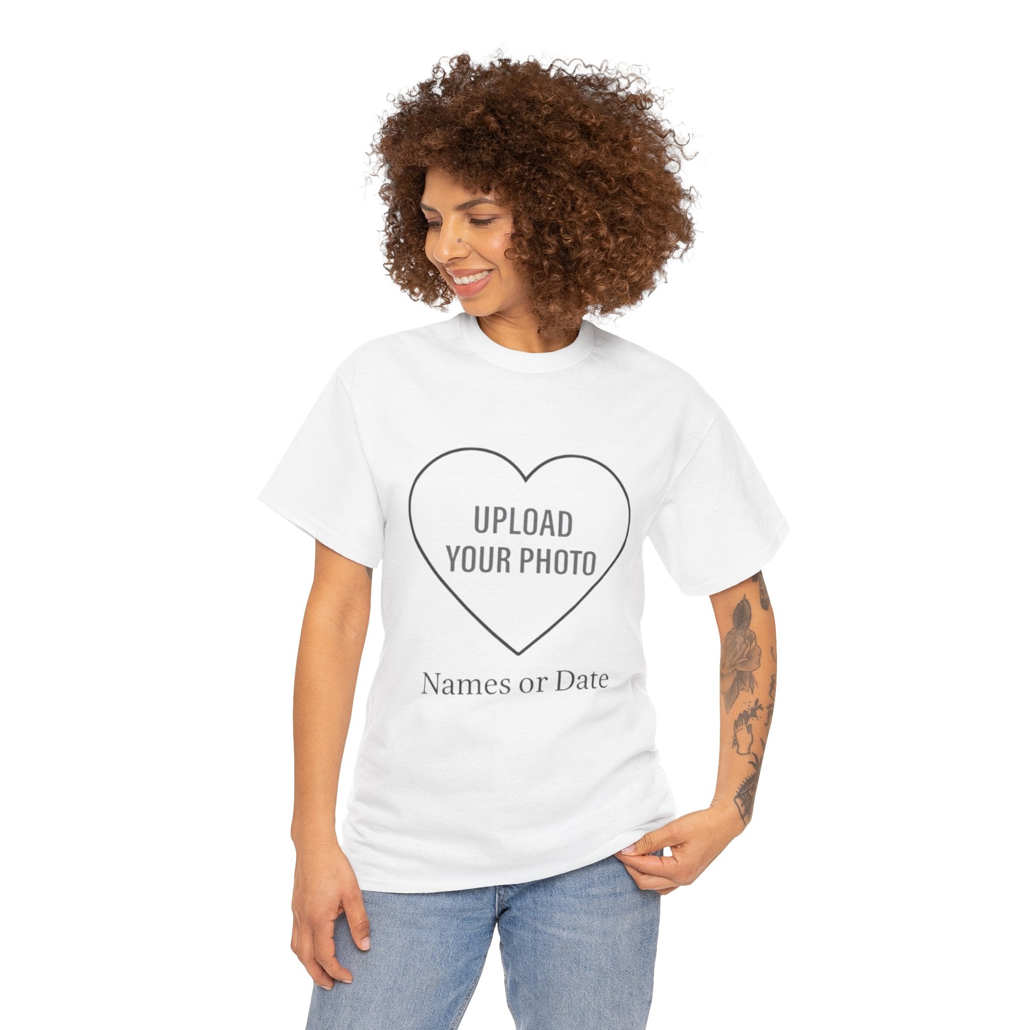 Photo Heart Custom - Heavy Cotton Tee