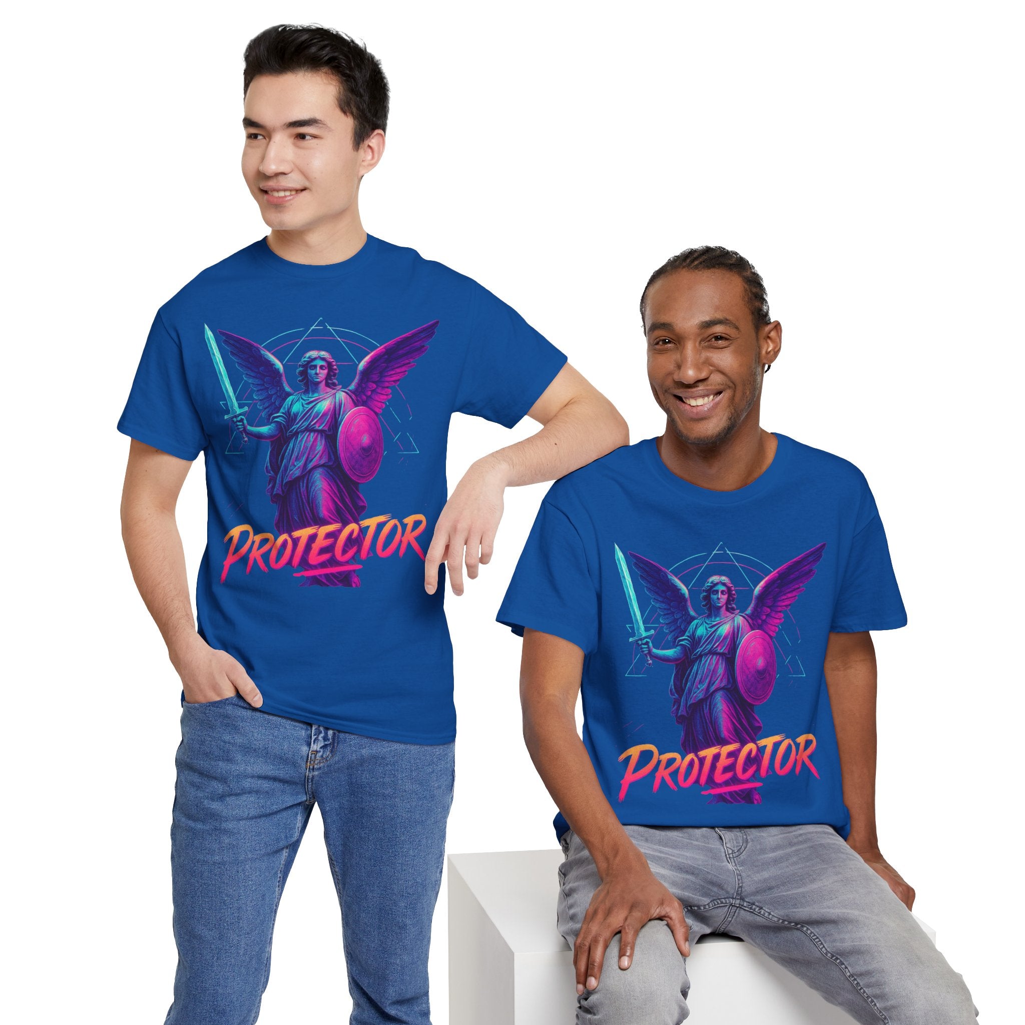 Vibrant Guardian Protector Graphic Heavy Cotton Tee