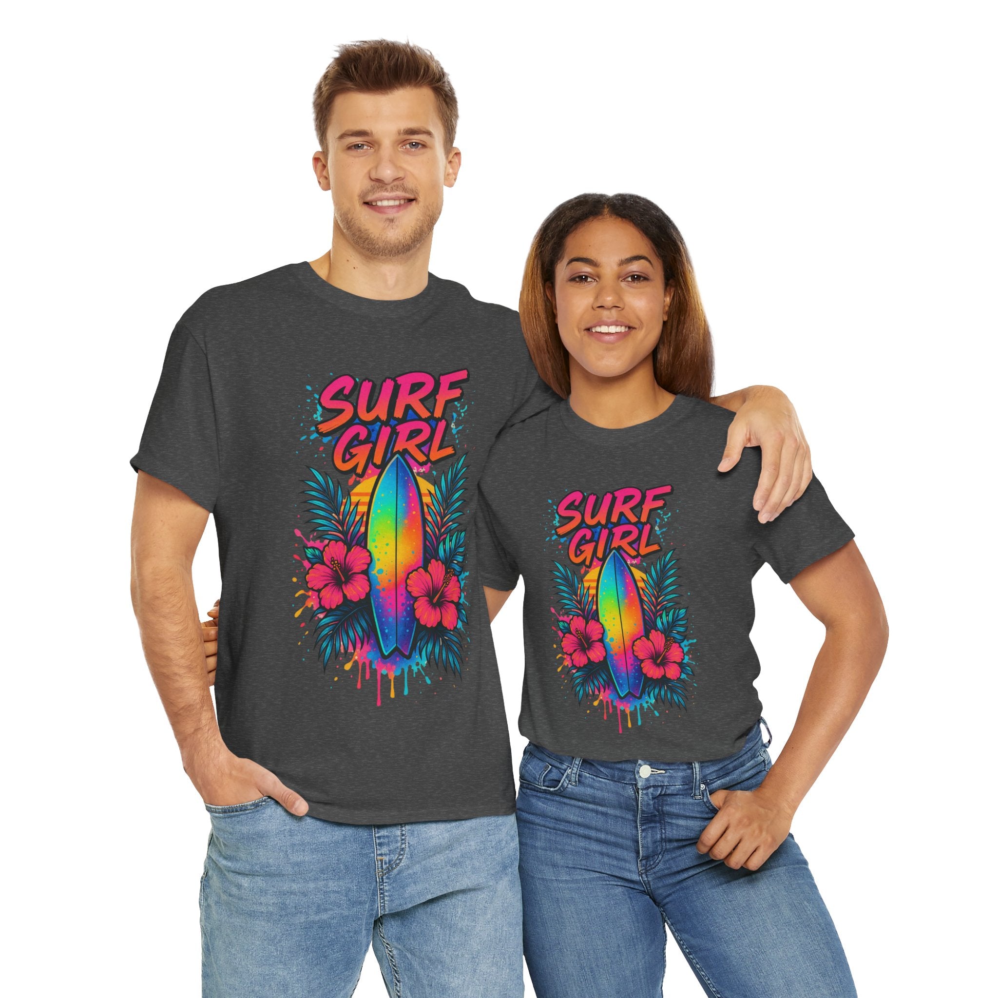 Surf Girl Vintage Heavy Cotton Tee
