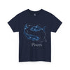 Pisces Zodiac Astrology Unisex Heavy Cotton Tee