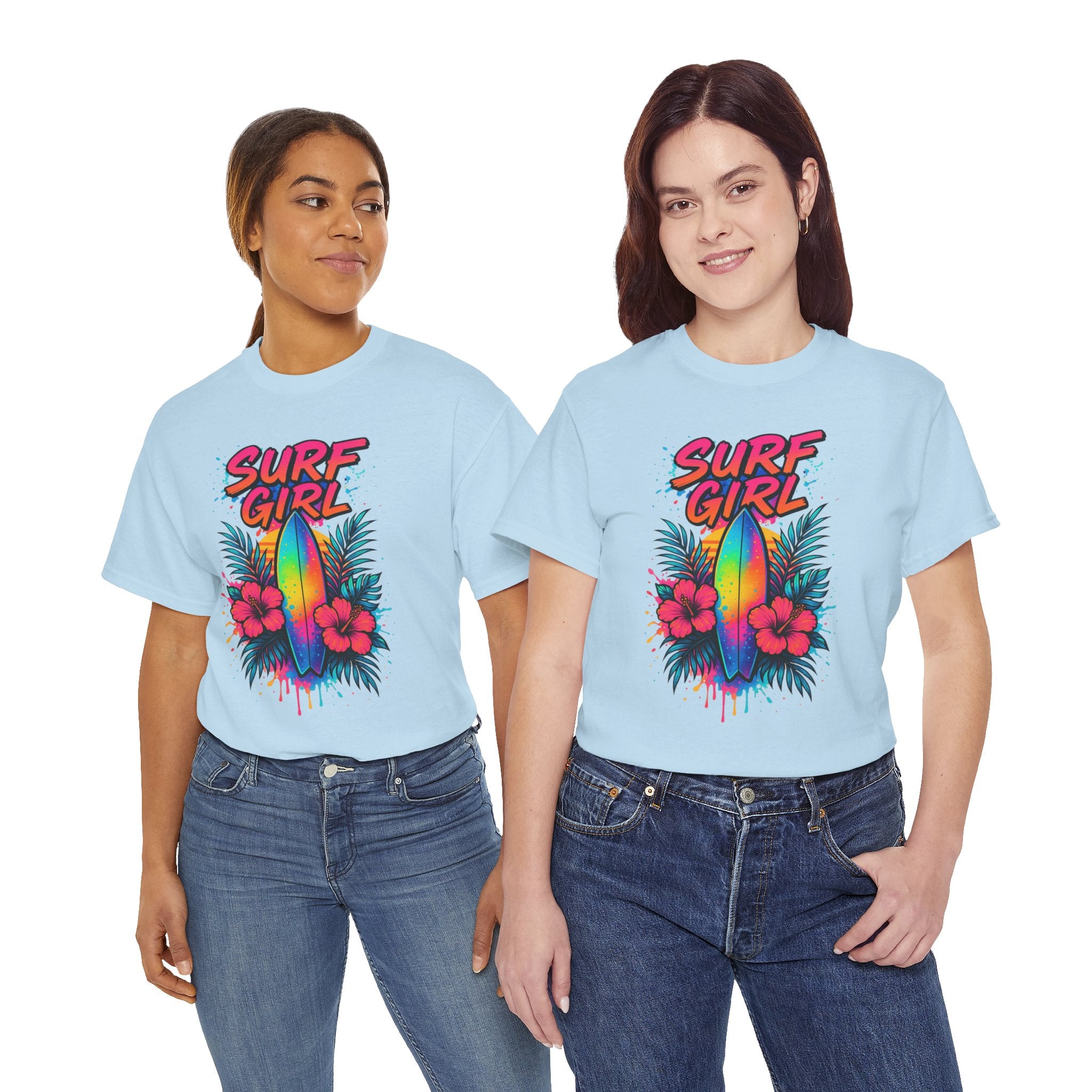 Surf Girl Vintage Heavy Cotton Tee