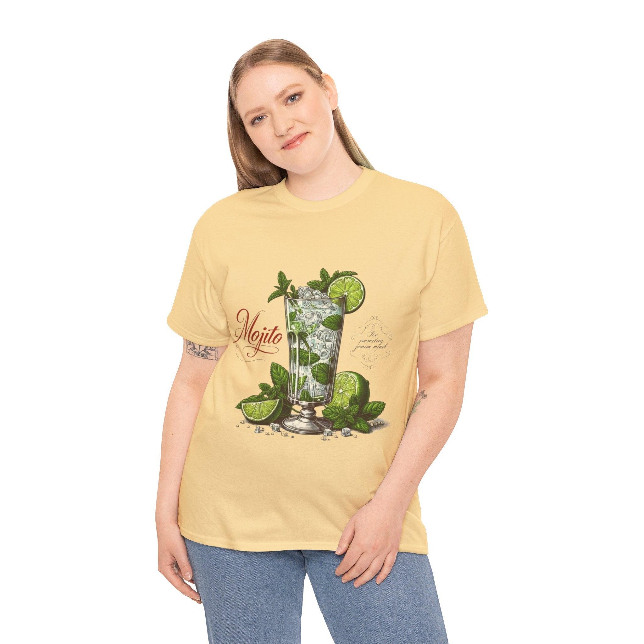 Mojito Cocktail Unisex Heavy Cotton Tee