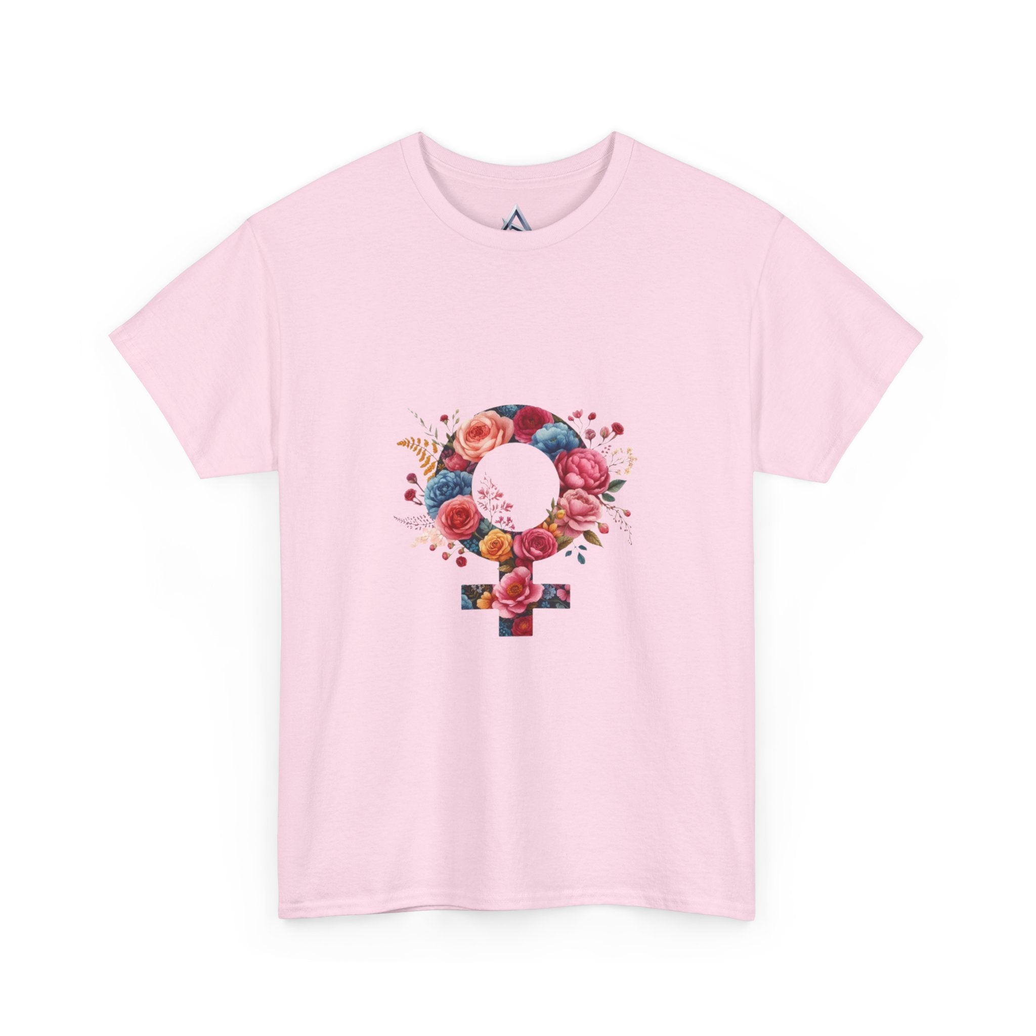 Floral Feminist Empowering Statement Heavy Cotton Custom Tee