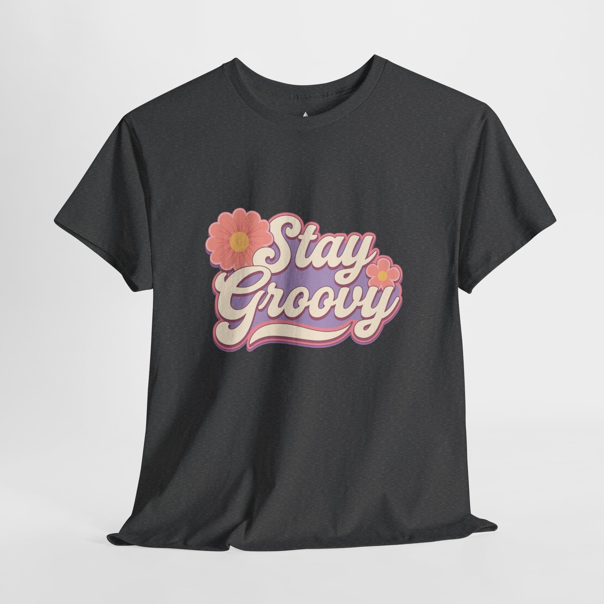 Stay Groovy Retro Unisex Heavy Cotton Tee