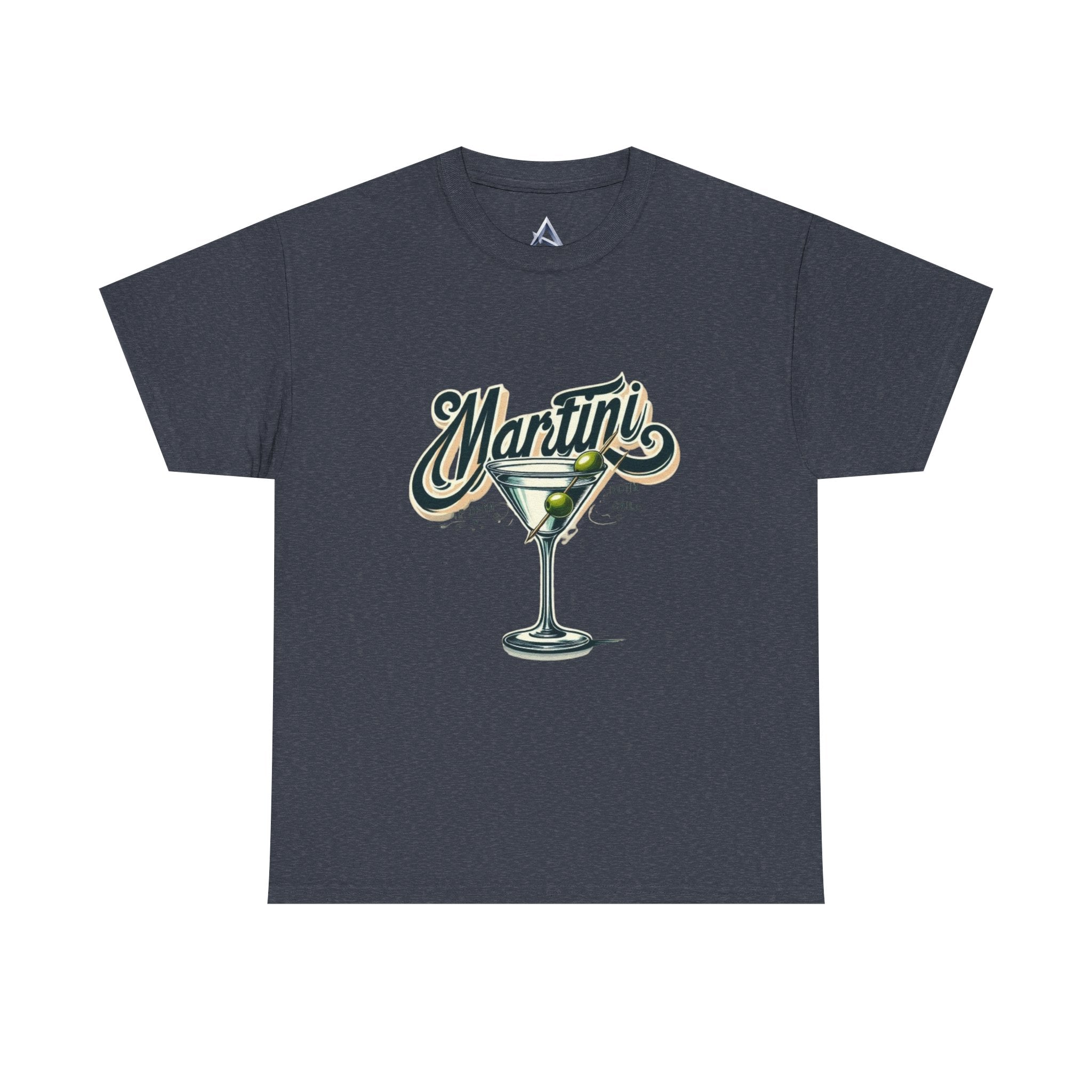 Martini Cocktail Unisex Heavy Cotton Tee