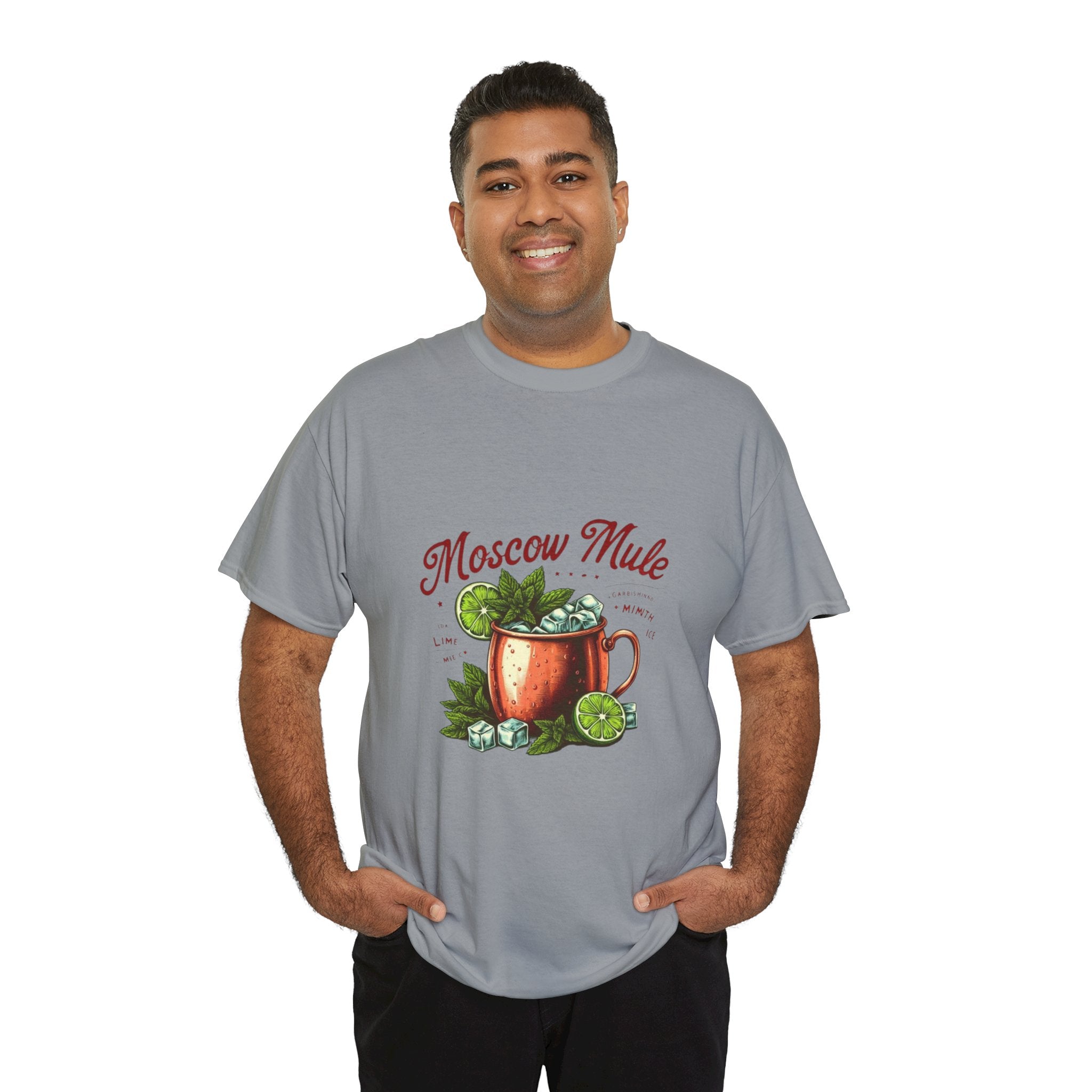 Moscow Mule Cocktail Unisex Heavy Cotton Tee