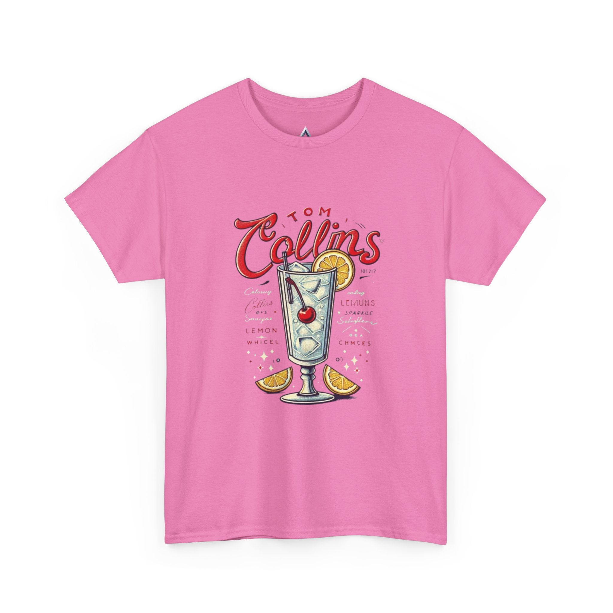 Tom Collins Cocktail Unisex Heavy Cotton Tee