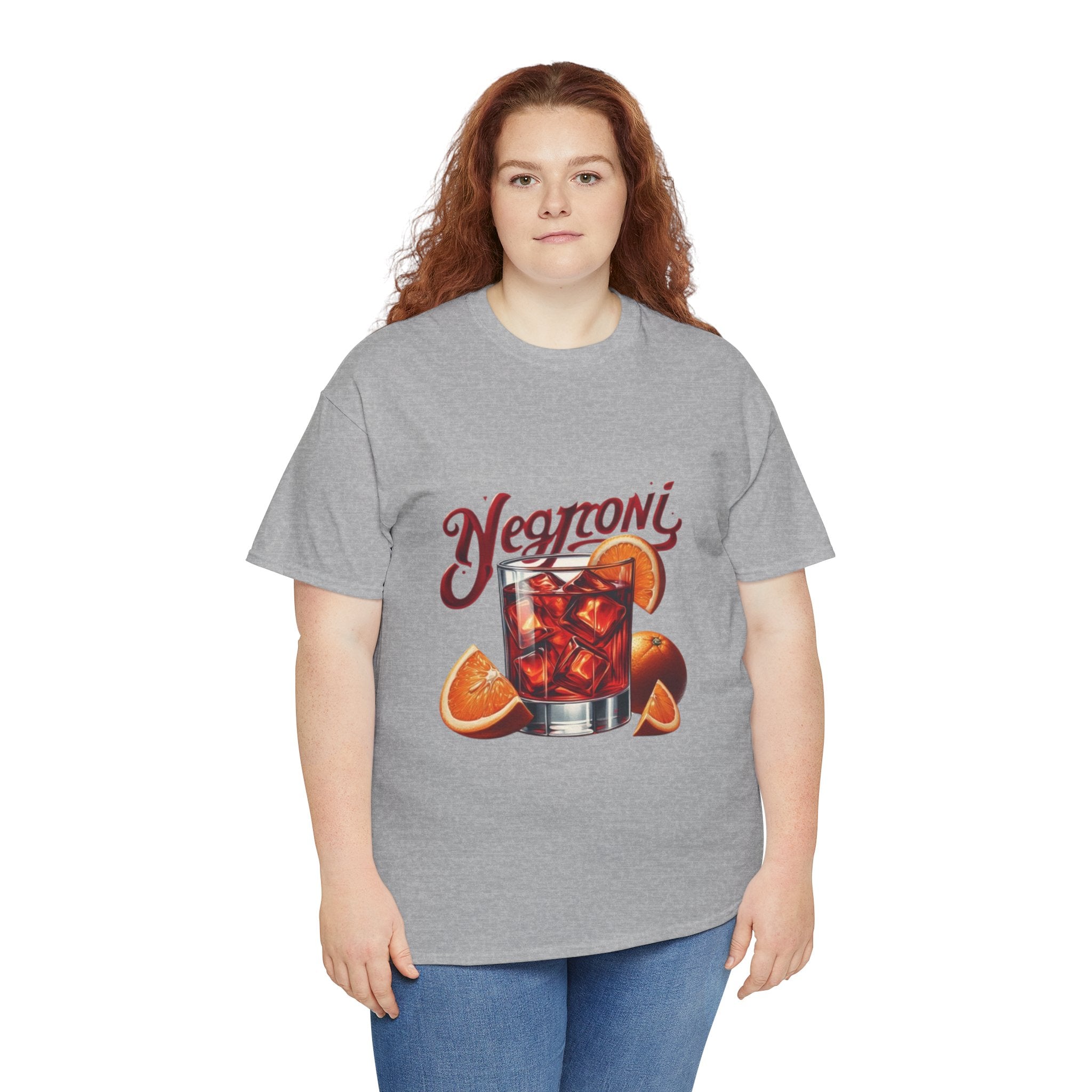 Negroni Cocktail Unisex Heavy Cotton Tee