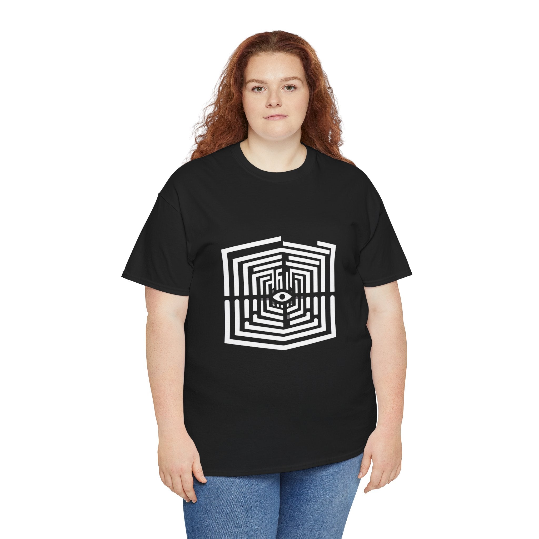 Geometric Maze Heavy Cotton Tee