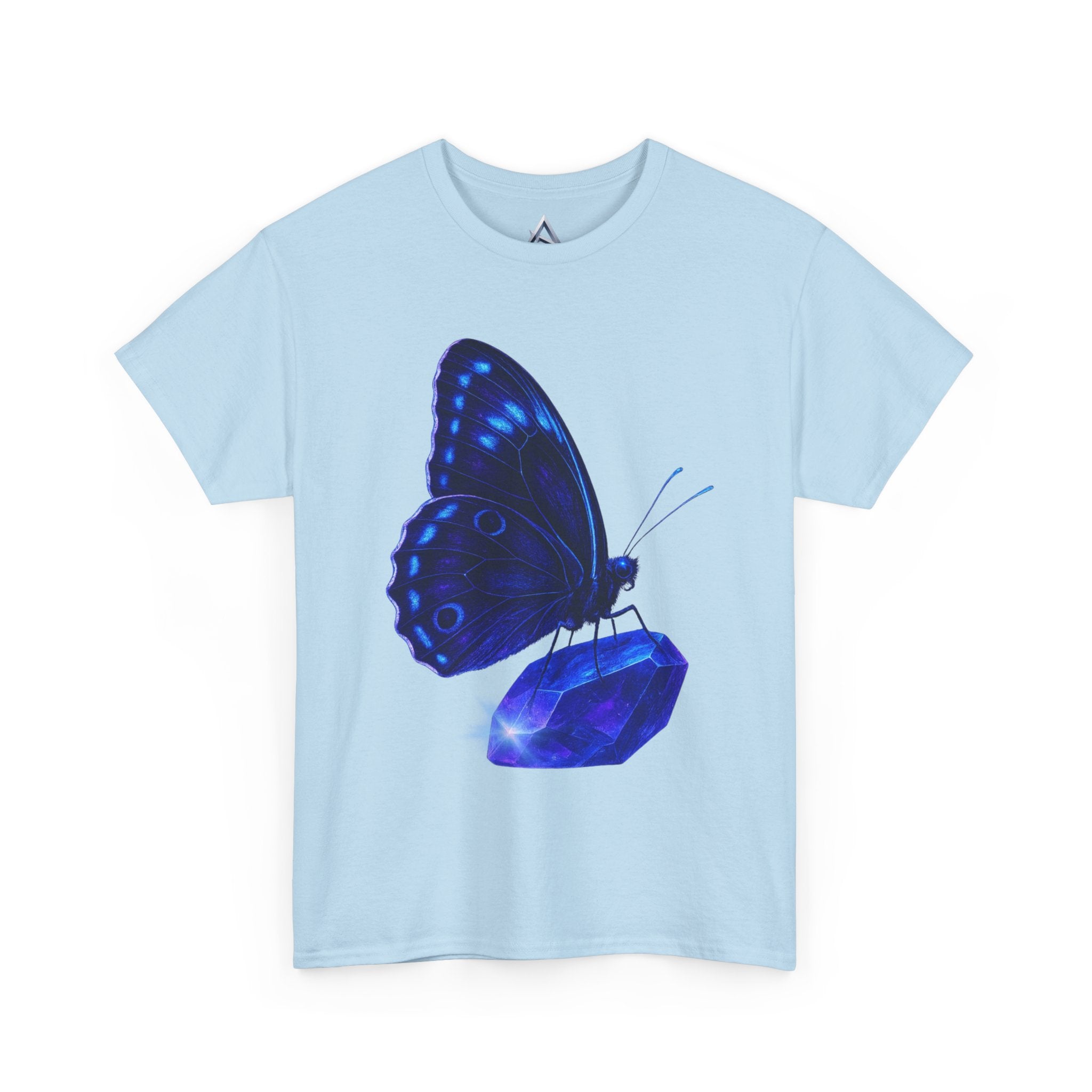 Blue Butterfly Graphic Heavy Cotton Tee