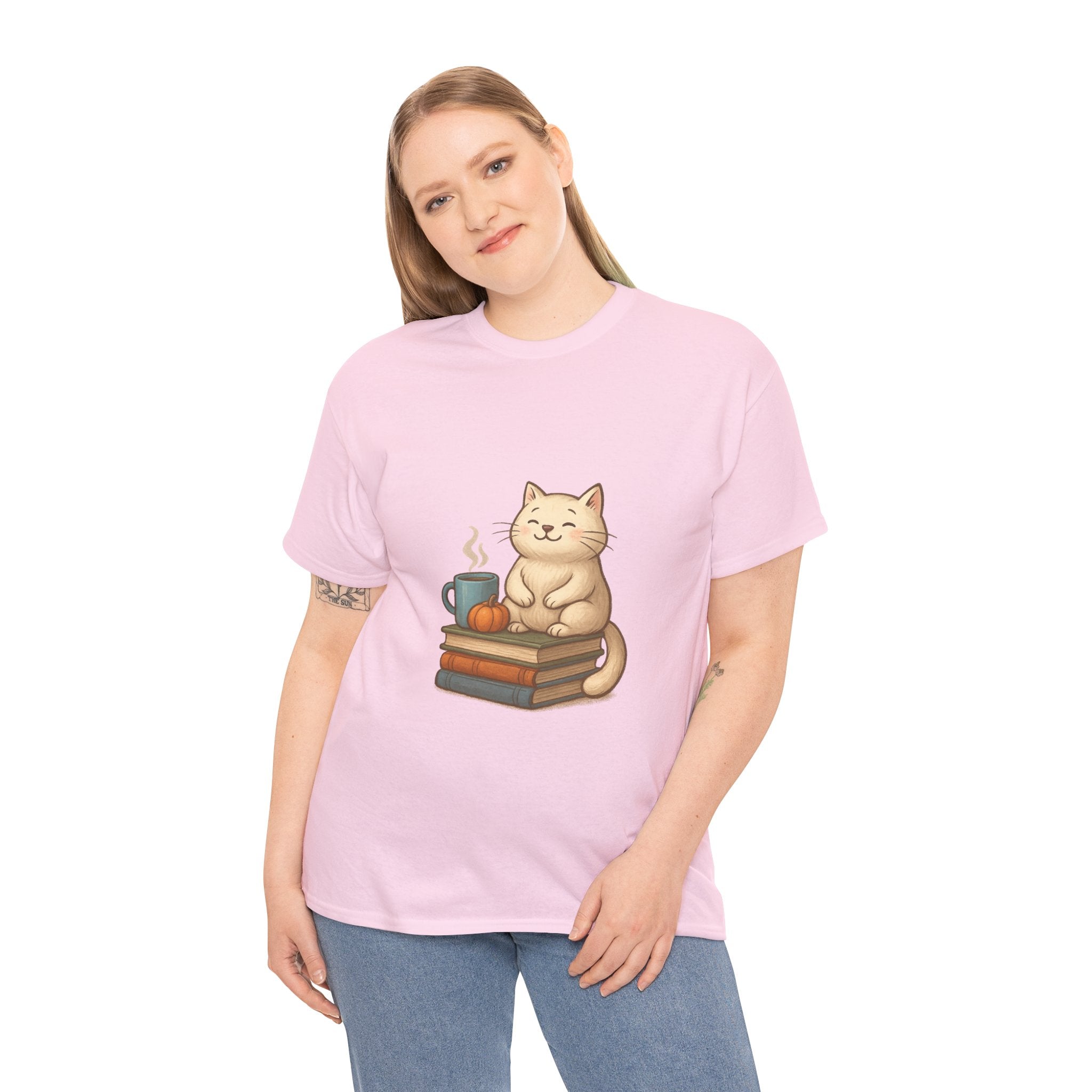 Cat Books Tee