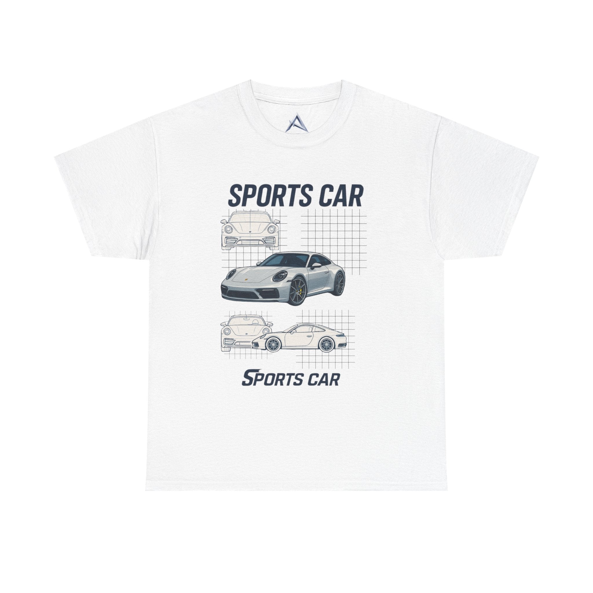 Sporty Car Graphic Heavy Cotton Tee