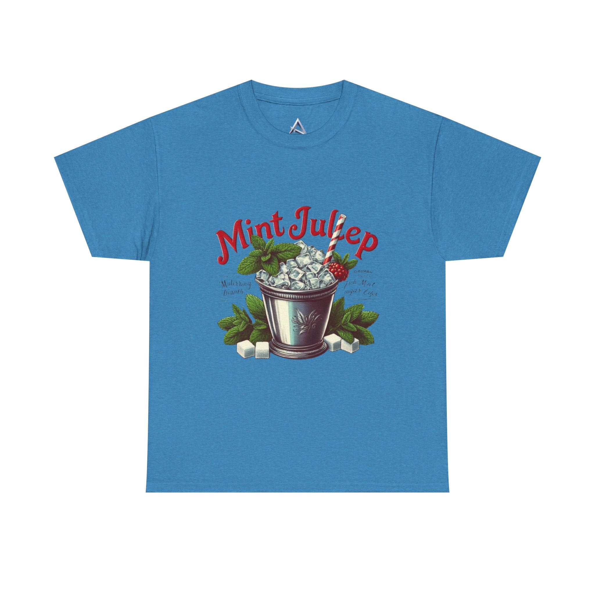 Mint Julep Cocktail Unisex Heavy Cotton Tee