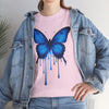 Blue Butterfly Art Unisex Heavy Cotton Tee