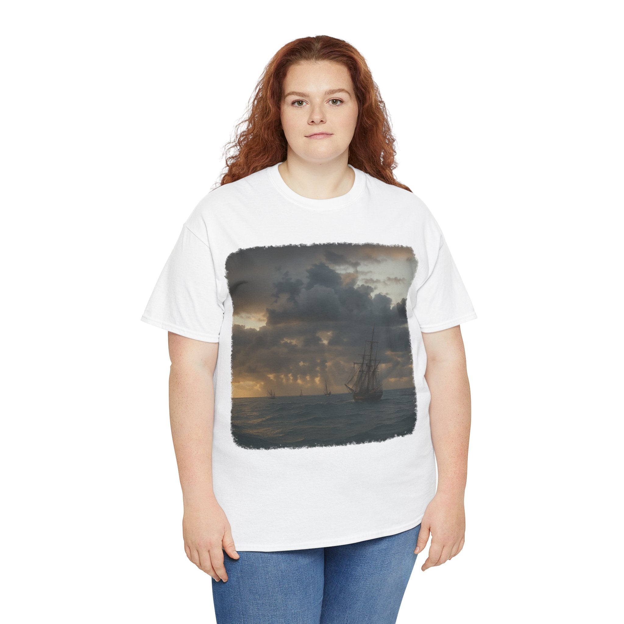 Sailing Into the Sunset Unisex Heavy Cotton Tee