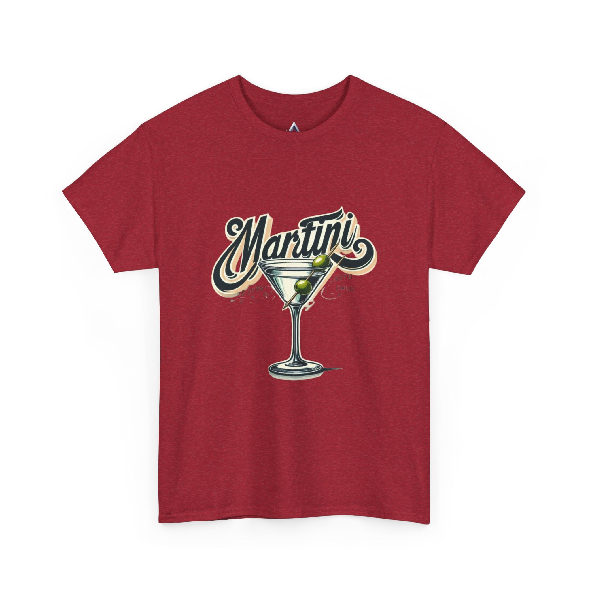 Martini Cocktail Unisex Heavy Cotton Tee