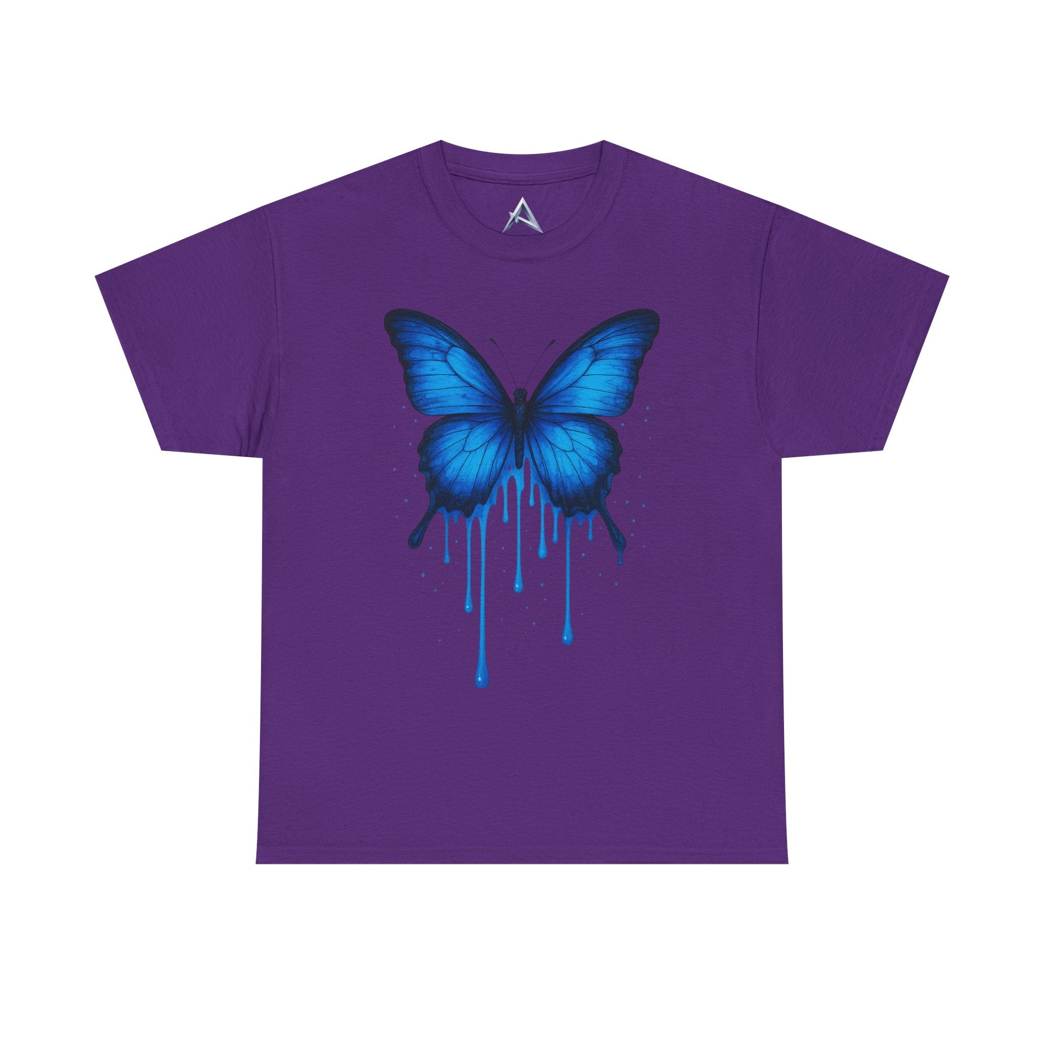Blue Butterfly Art Unisex Heavy Cotton Tee
