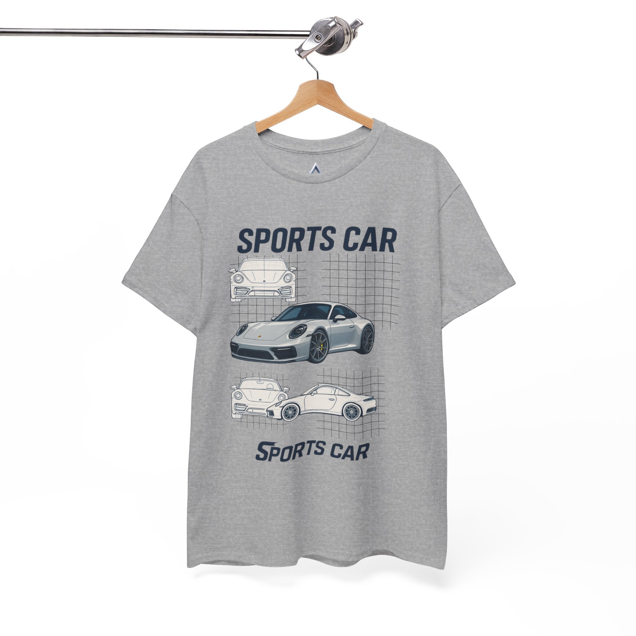 Sporty Car Graphic Heavy Cotton Tee