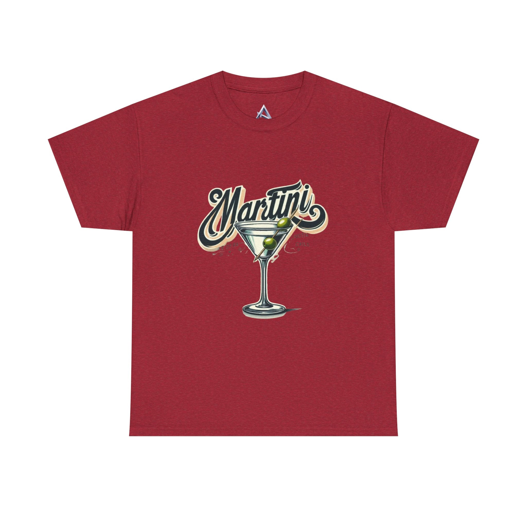 Martini Cocktail Unisex Heavy Cotton Tee
