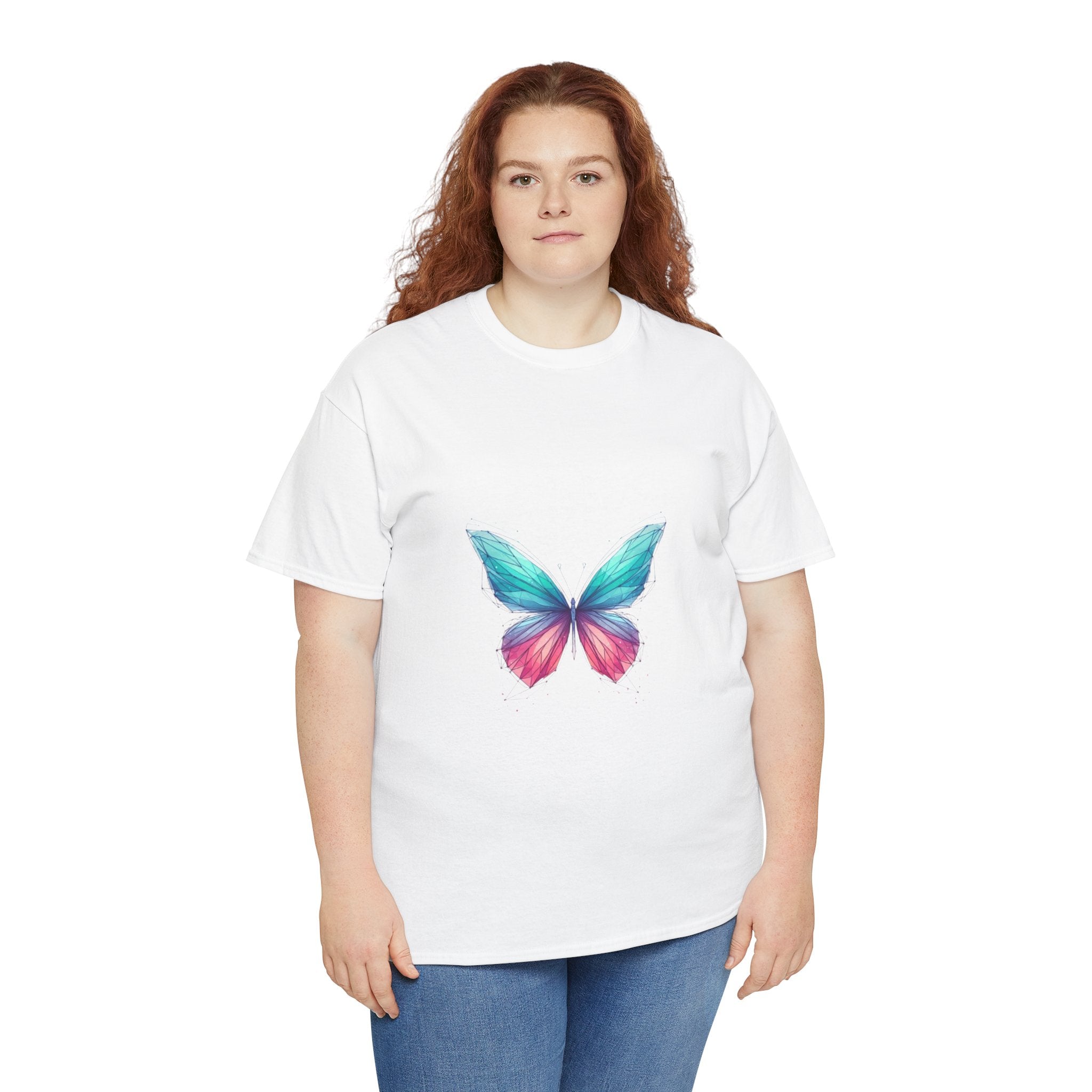Vibrant Butterfly Unisex Heavy Cotton Tee