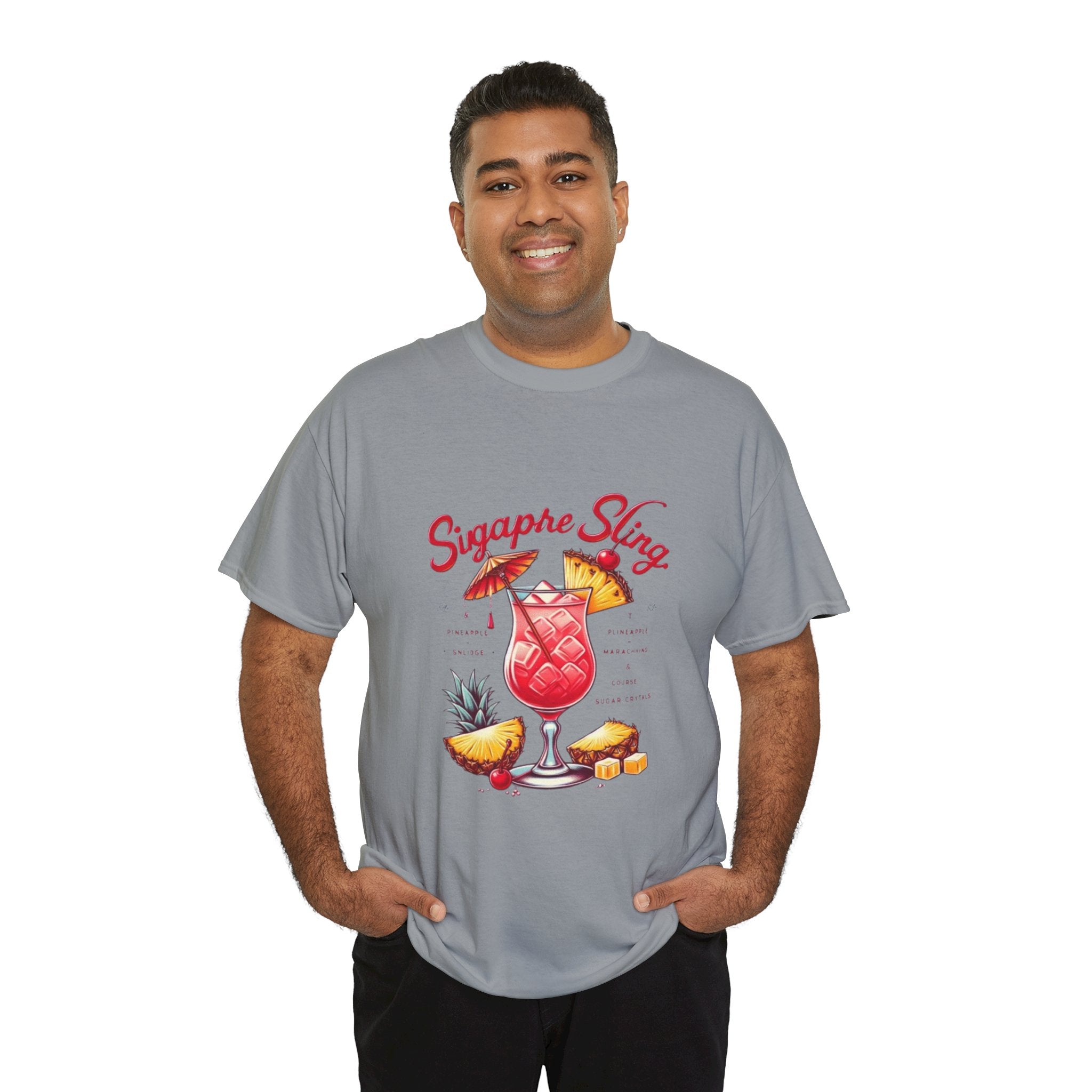 Sigapre Sling Cocktail Unisex Heavy Cotton Tee
