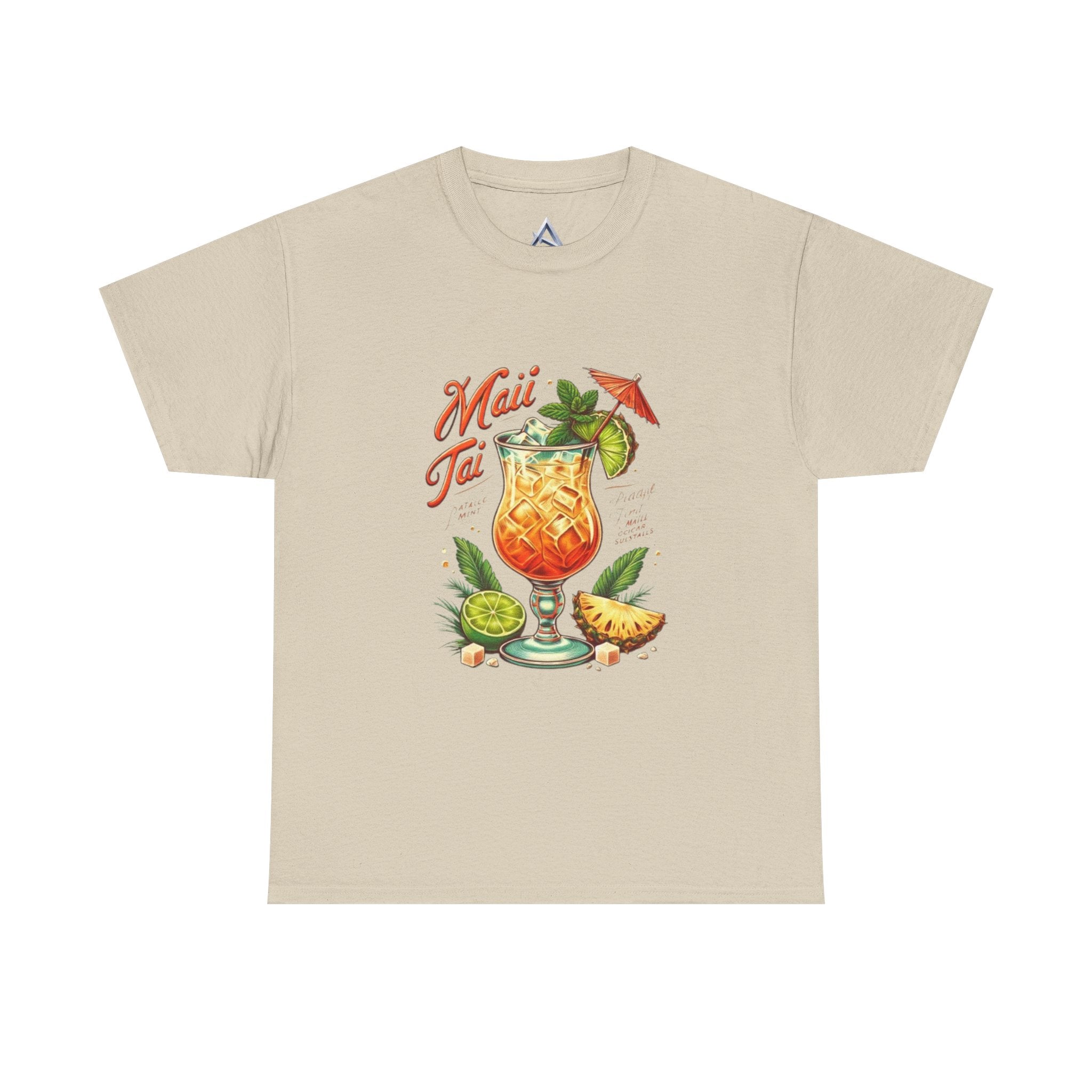 Maui Tai Cocktail Unisex Heavy Cotton Tee