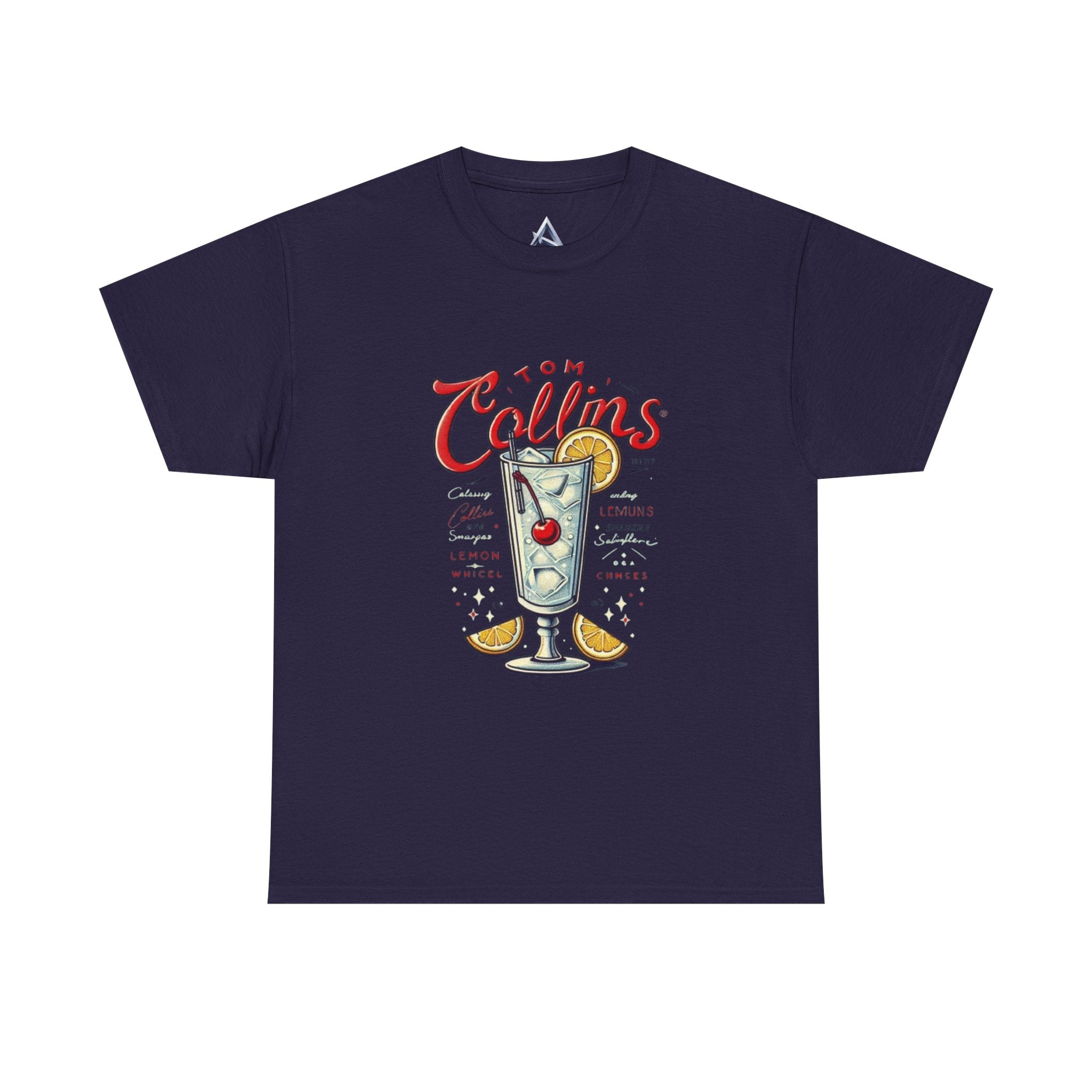Tom Collins Cocktail Unisex Heavy Cotton Tee