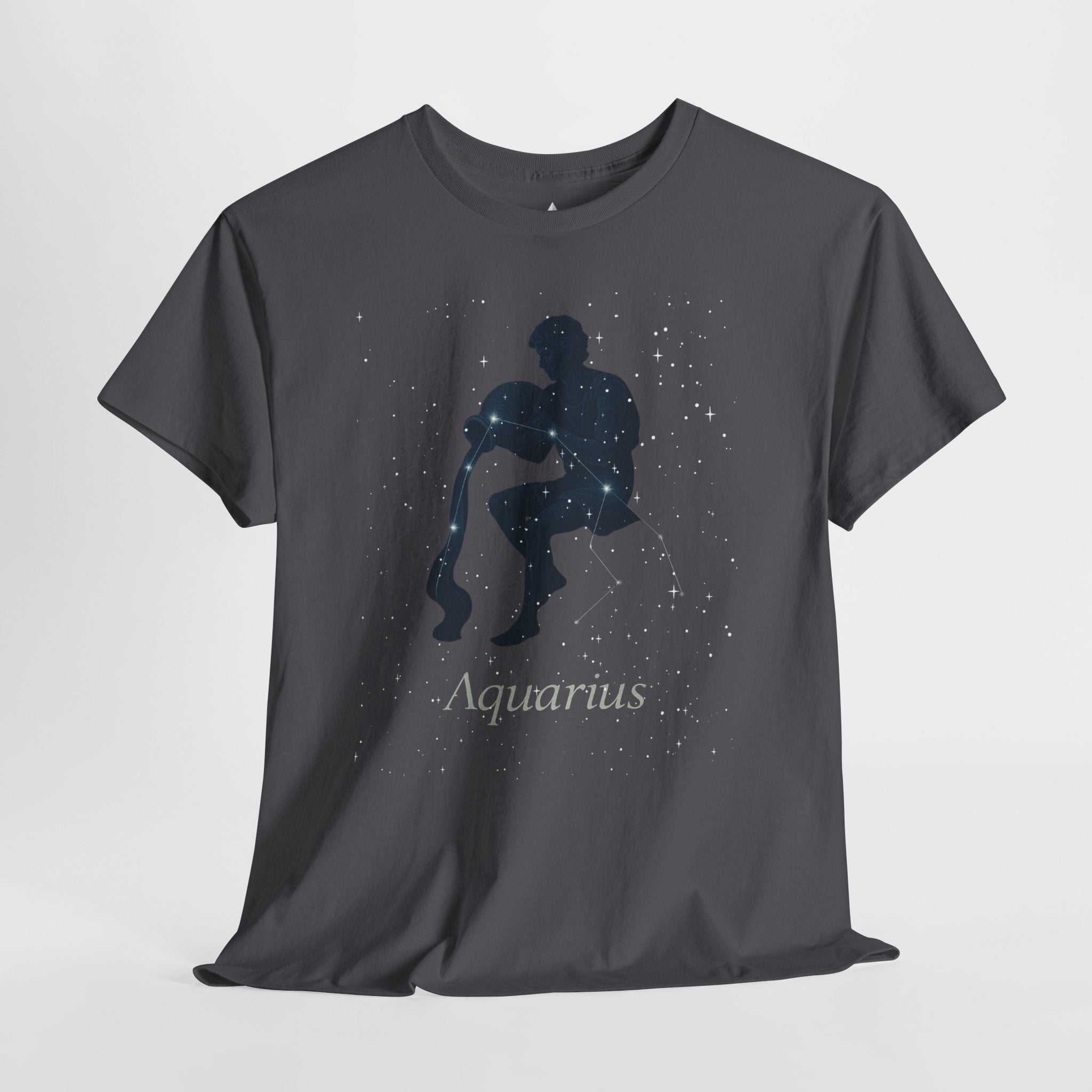 Aquarius Zodiac Astrology Unisex Heavy Cotton Tee