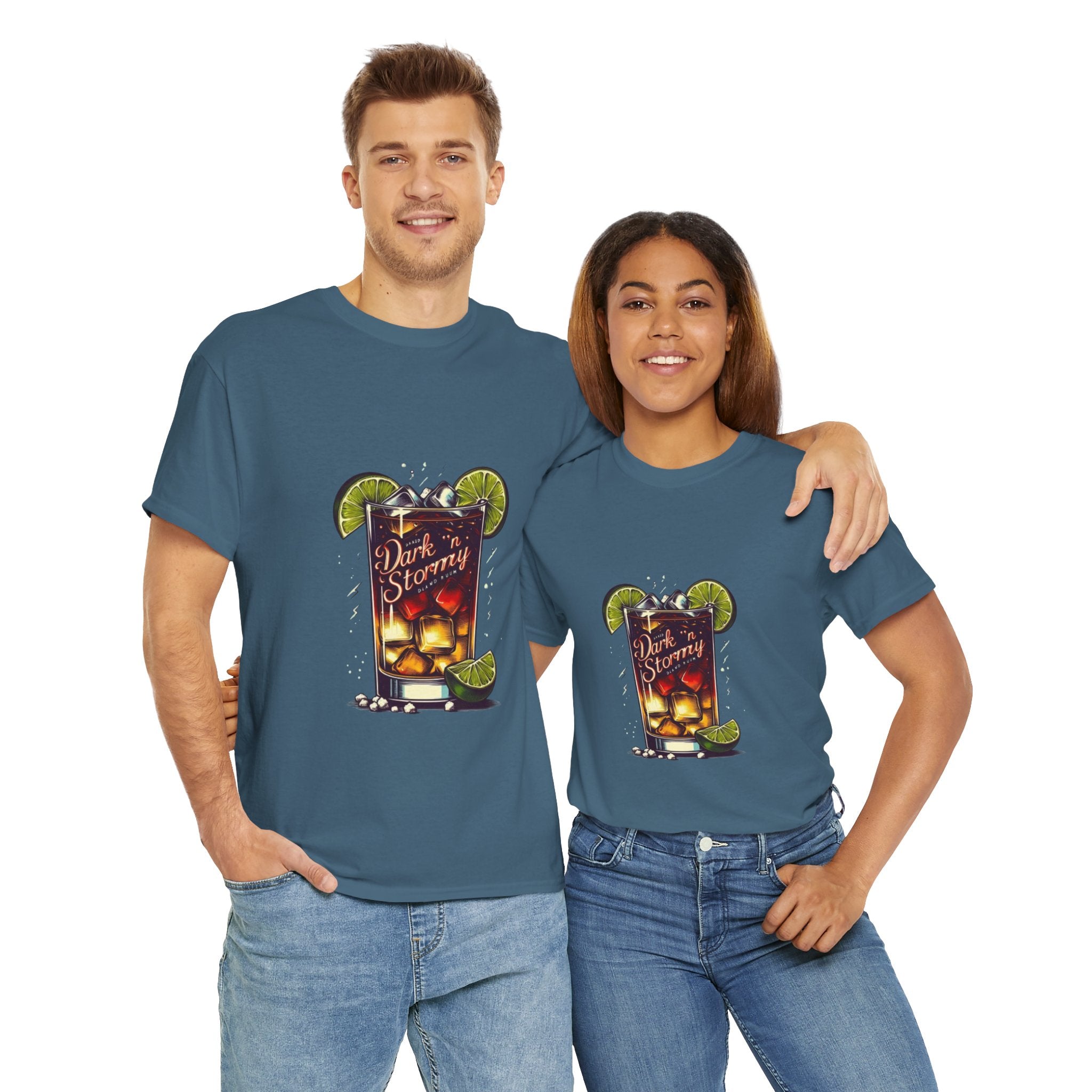 Dark 'n Stormy Cocktail Unisex Heavy Cotton Tee