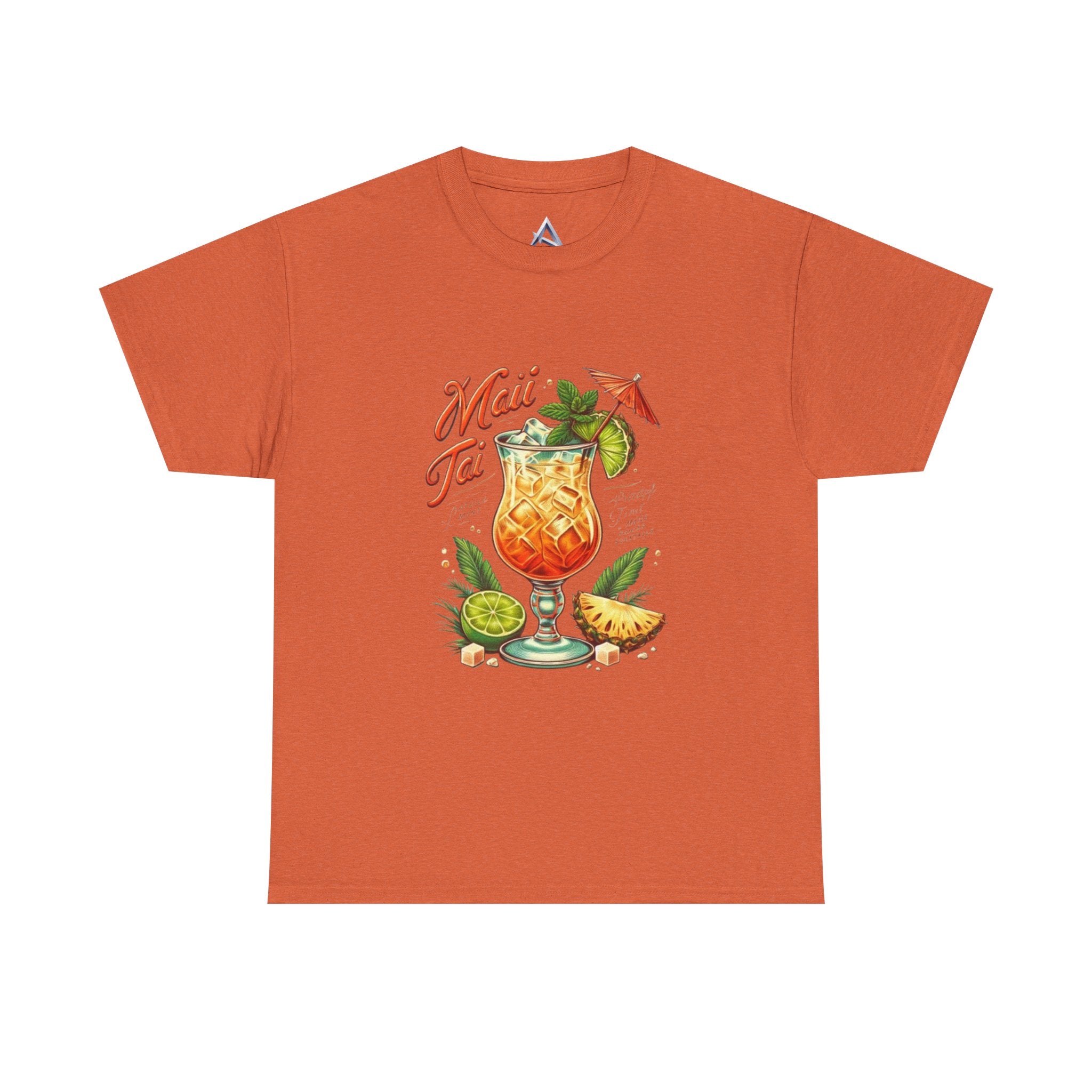 Maui Tai Cocktail Unisex Heavy Cotton Tee