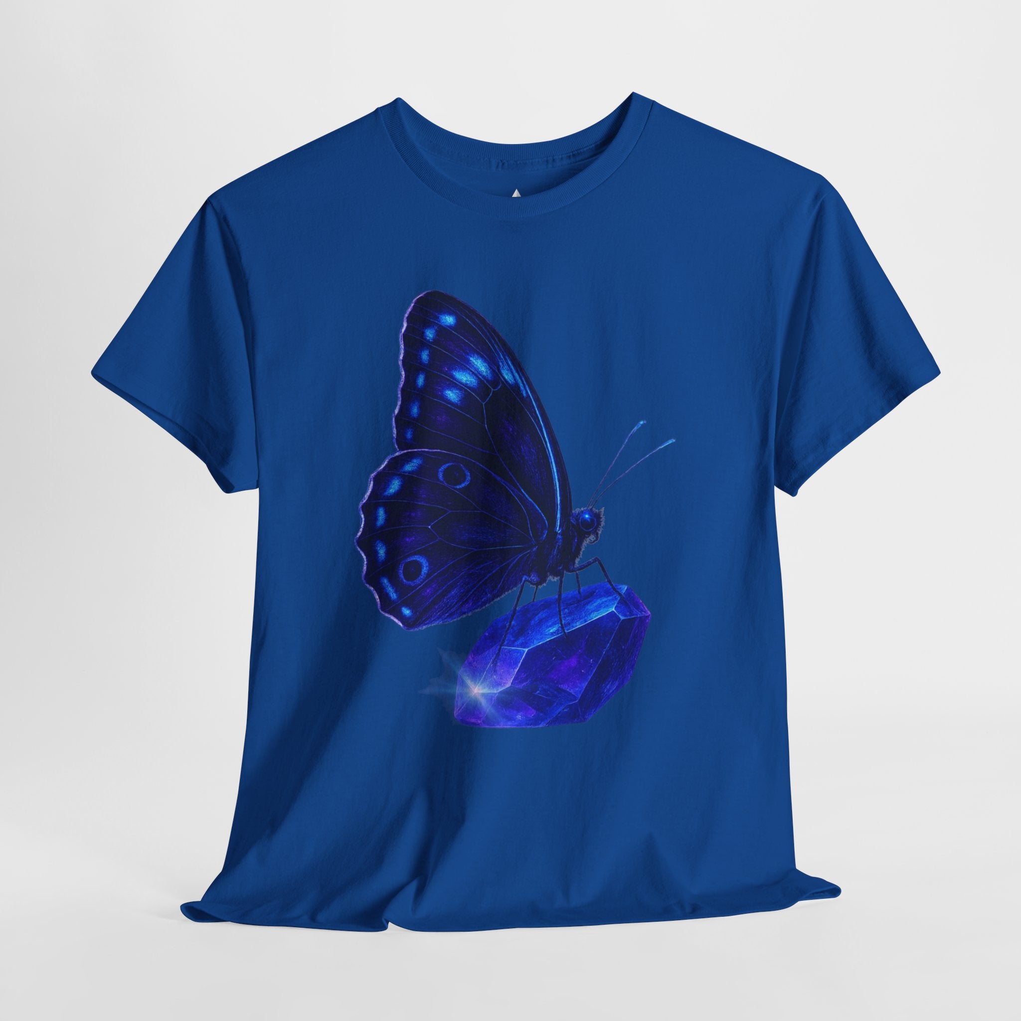 Blue Butterfly Graphic Heavy Cotton Tee