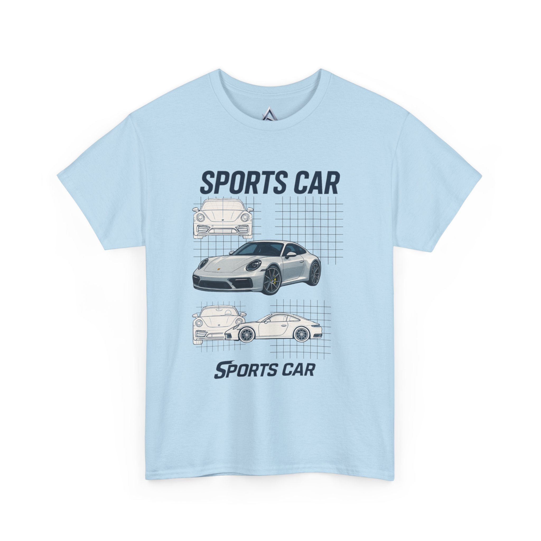 Sporty Car Graphic Heavy Cotton Tee
