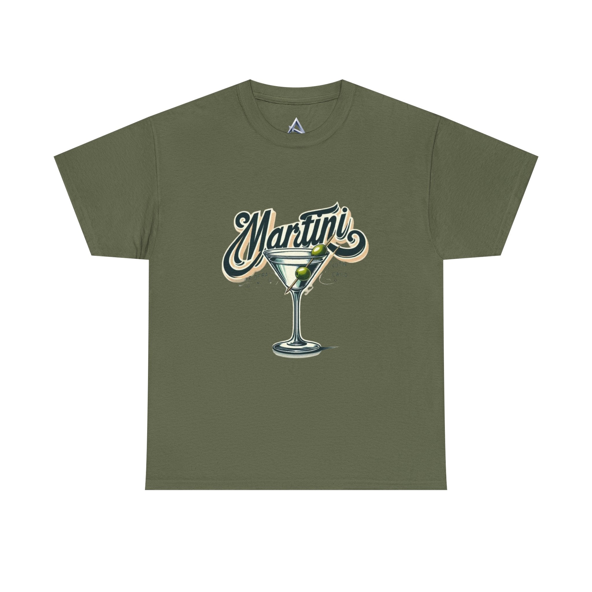 Martini Cocktail Unisex Heavy Cotton Tee
