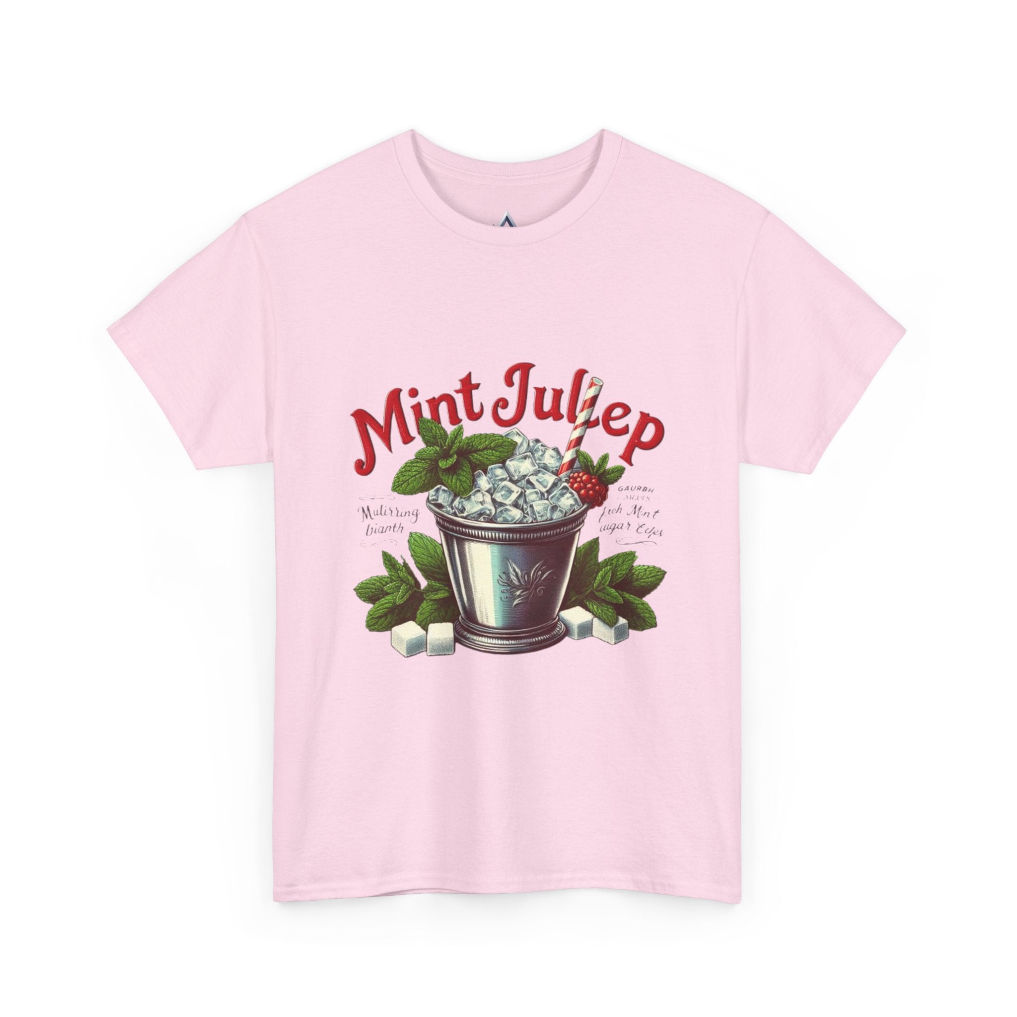 Mint Julep Cocktail Unisex Heavy Cotton Tee