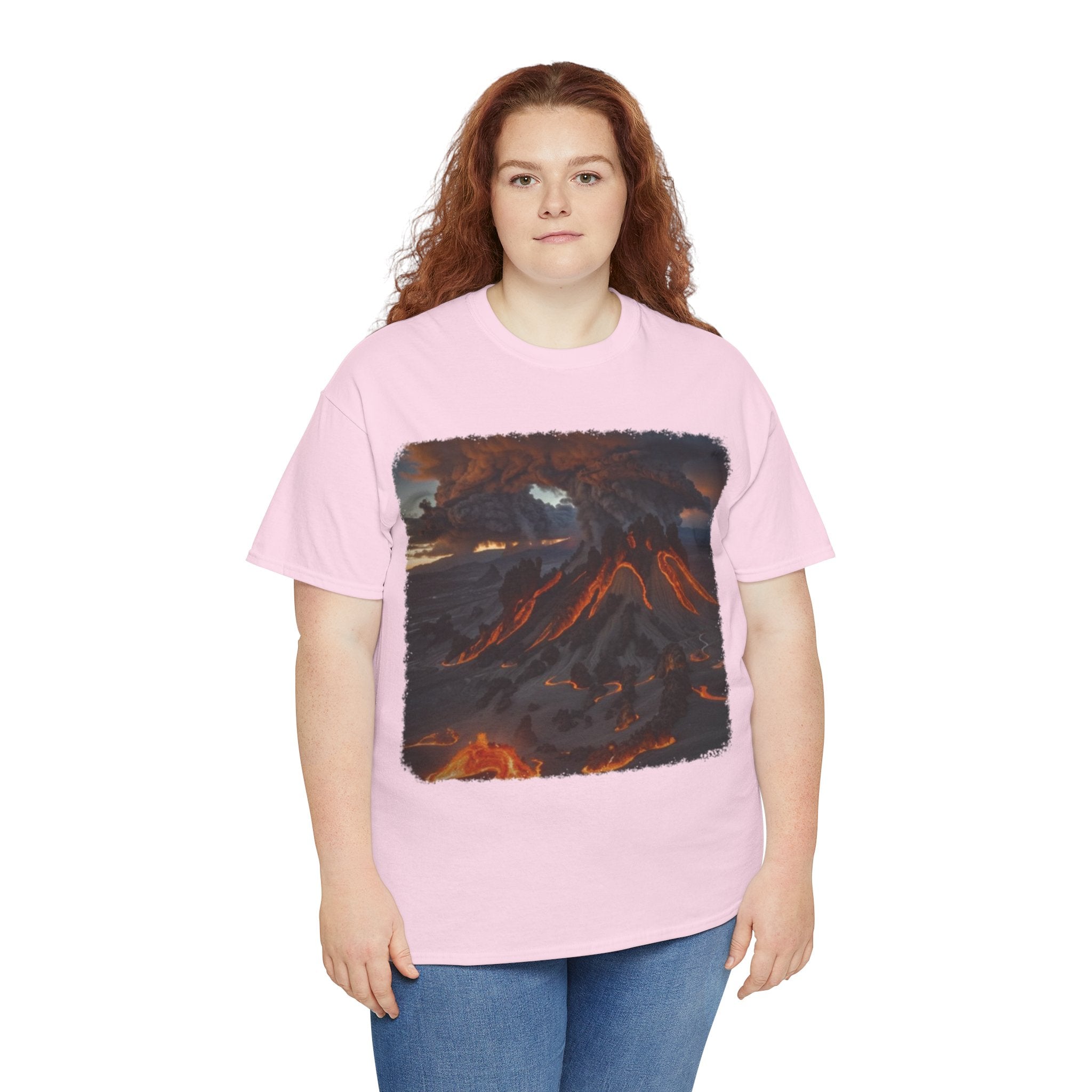 Volcanic Eruption Unisex Heavy Cotton Tee