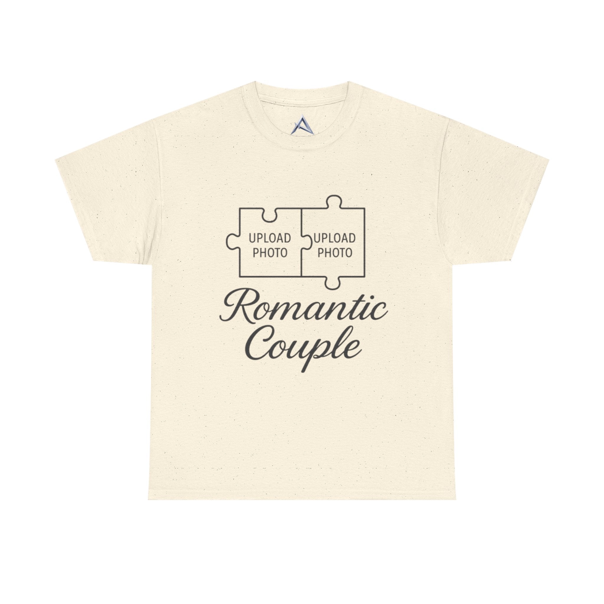 Romantic Couple Puzzle Custom Heavy Cotton Tee