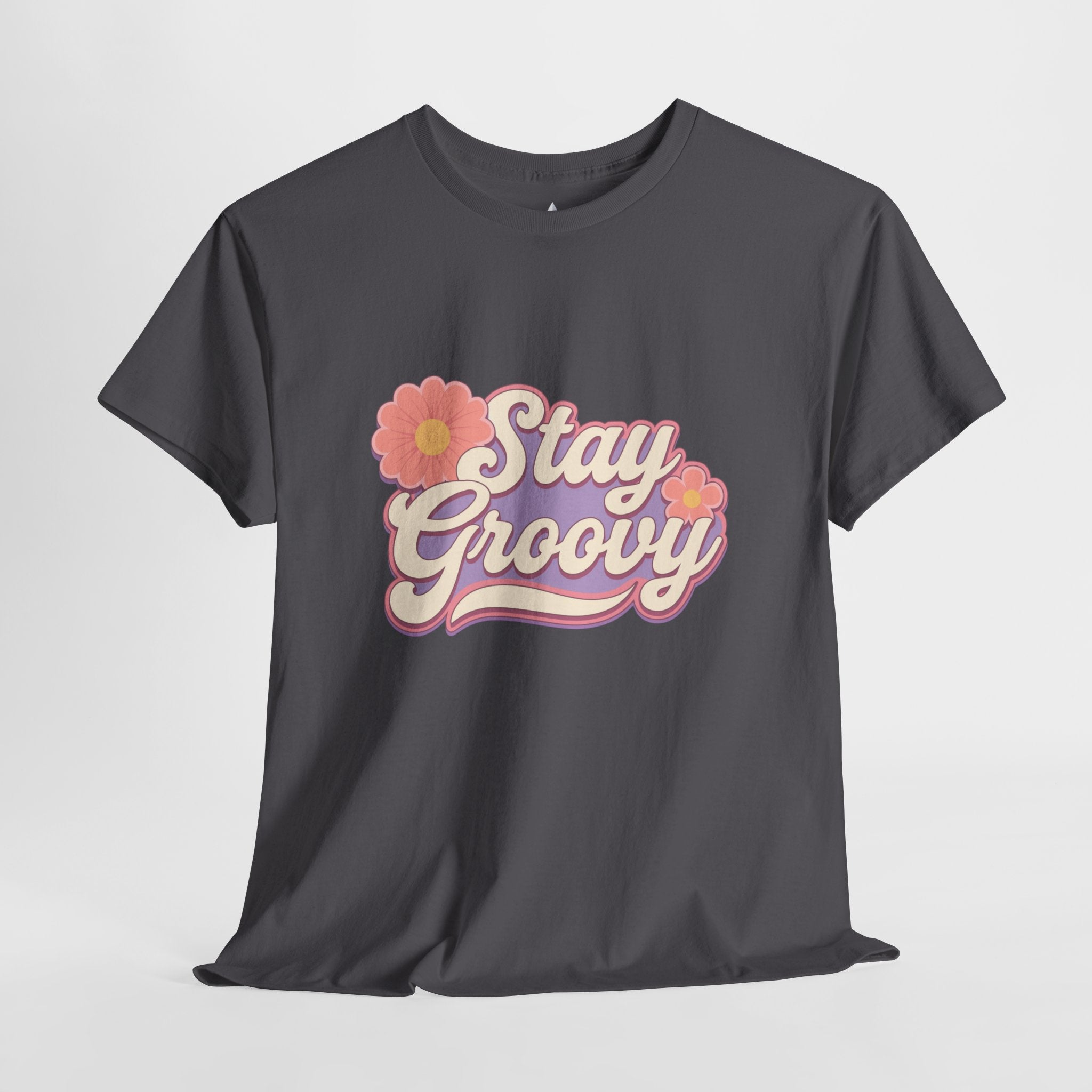 Stay Groovy Retro Unisex Heavy Cotton Tee