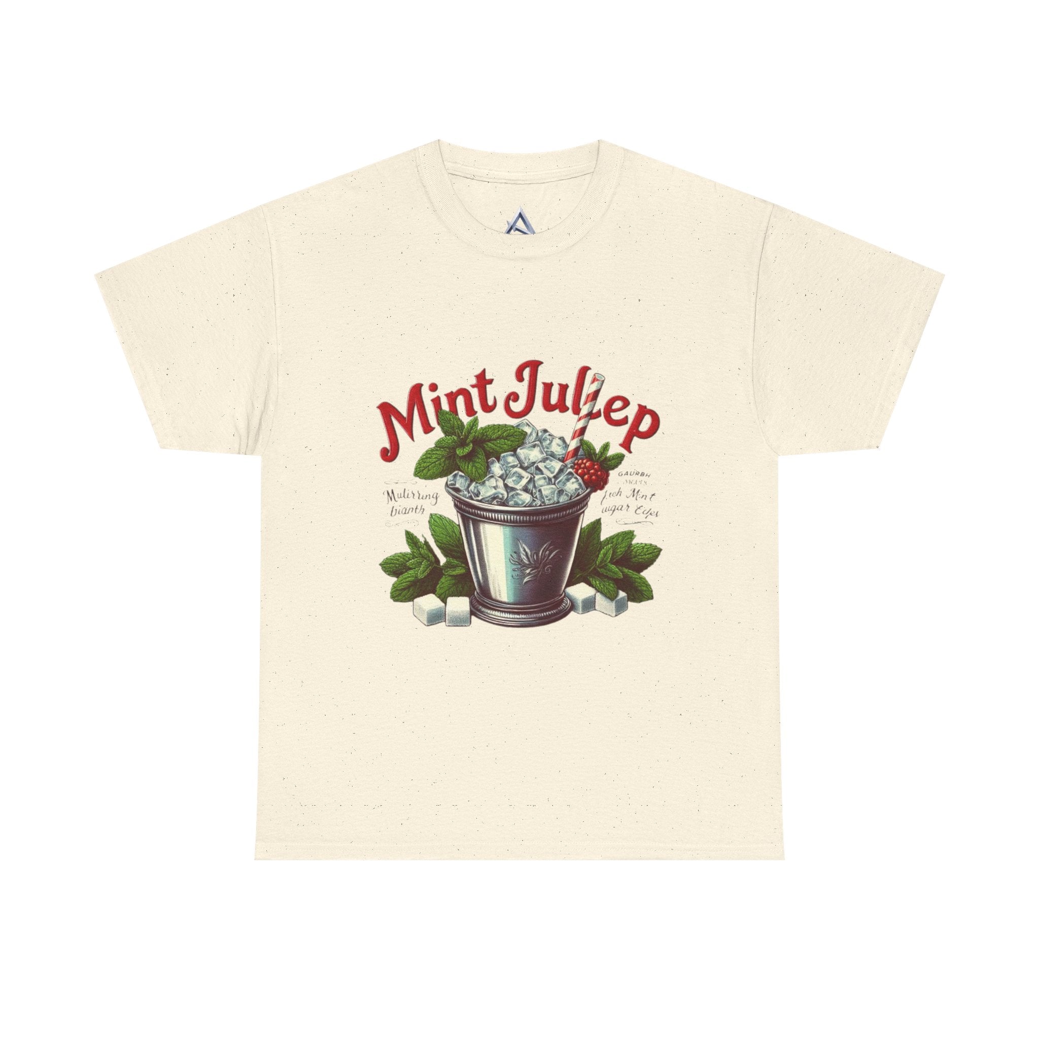 Mint Julep Cocktail Unisex Heavy Cotton Tee