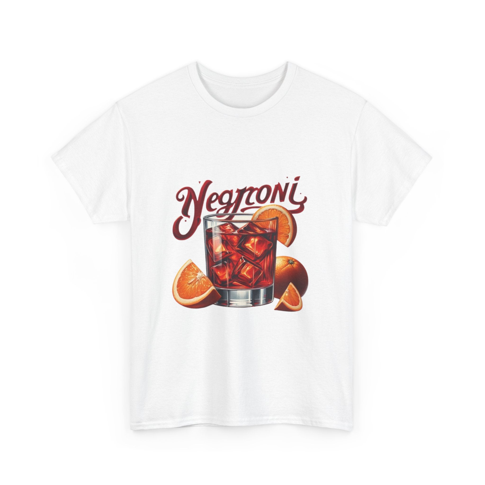 Negroni Cocktail Unisex Heavy Cotton Tee