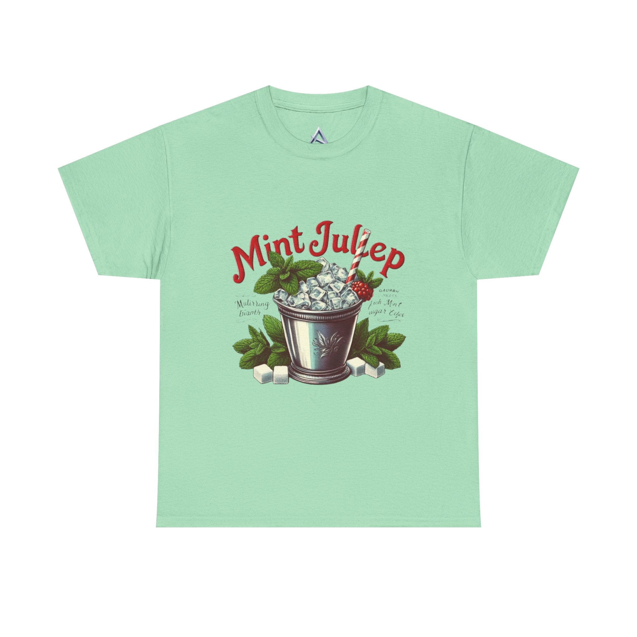 Mint Julep Cocktail Unisex Heavy Cotton Tee