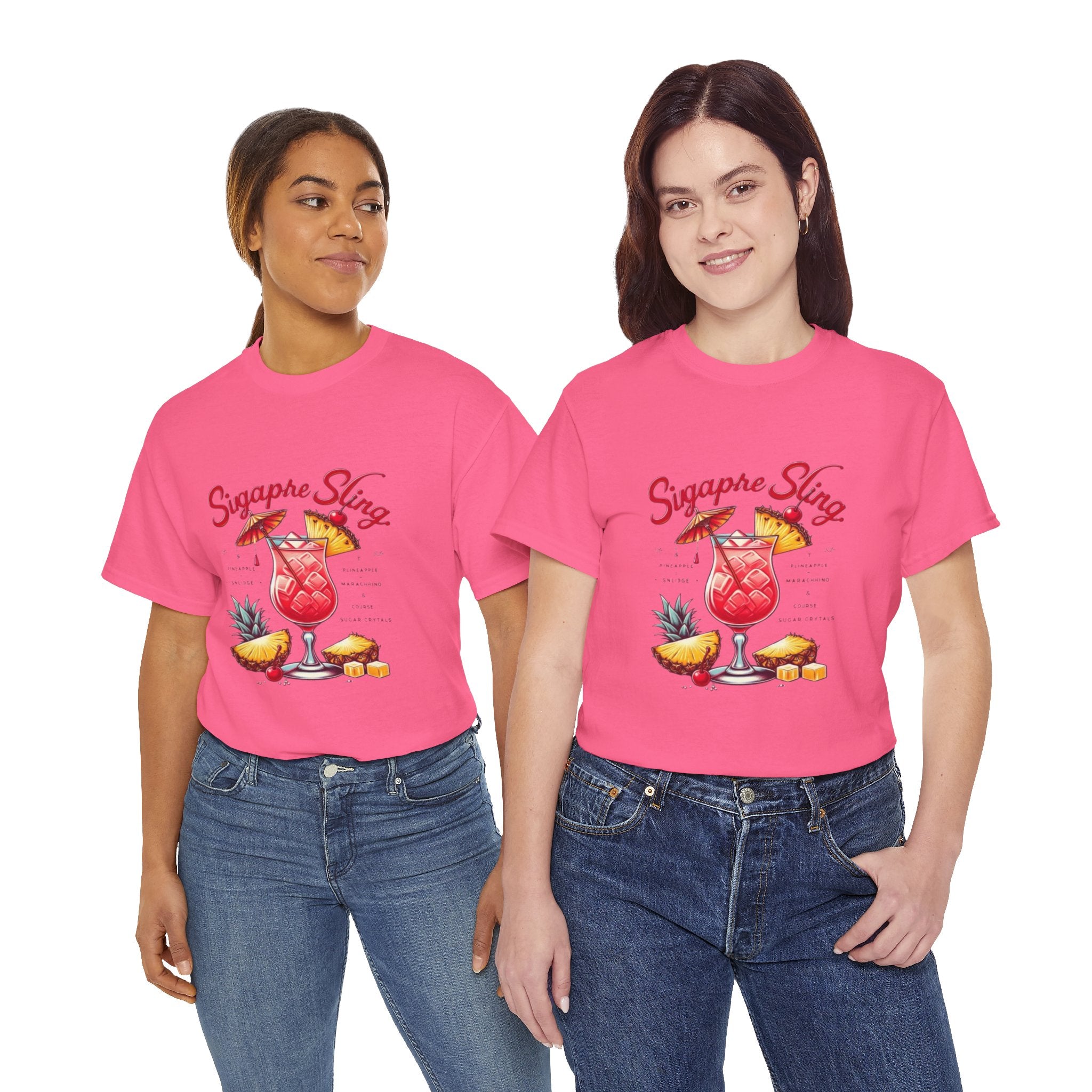 Sigapre Sling Cocktail Unisex Heavy Cotton Tee
