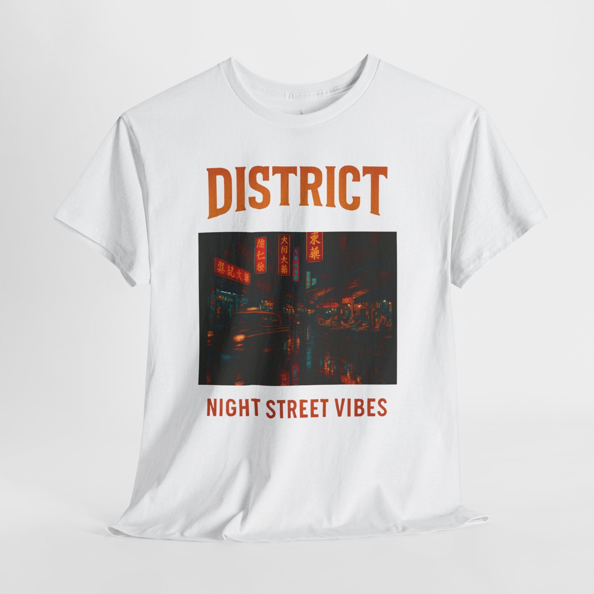 District Night Street Vibes Unisex Heavy Cotton Tee