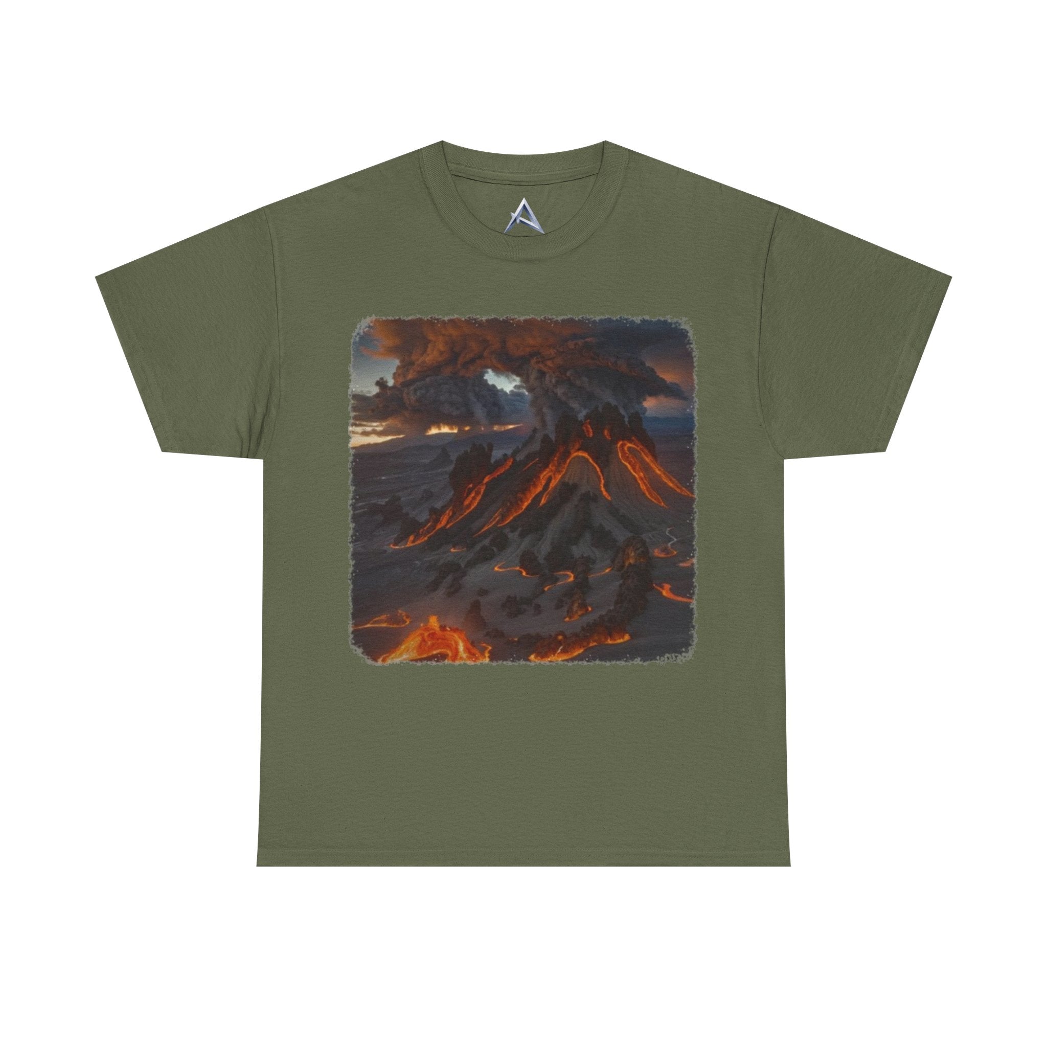 Volcanic Eruption Unisex Heavy Cotton Tee