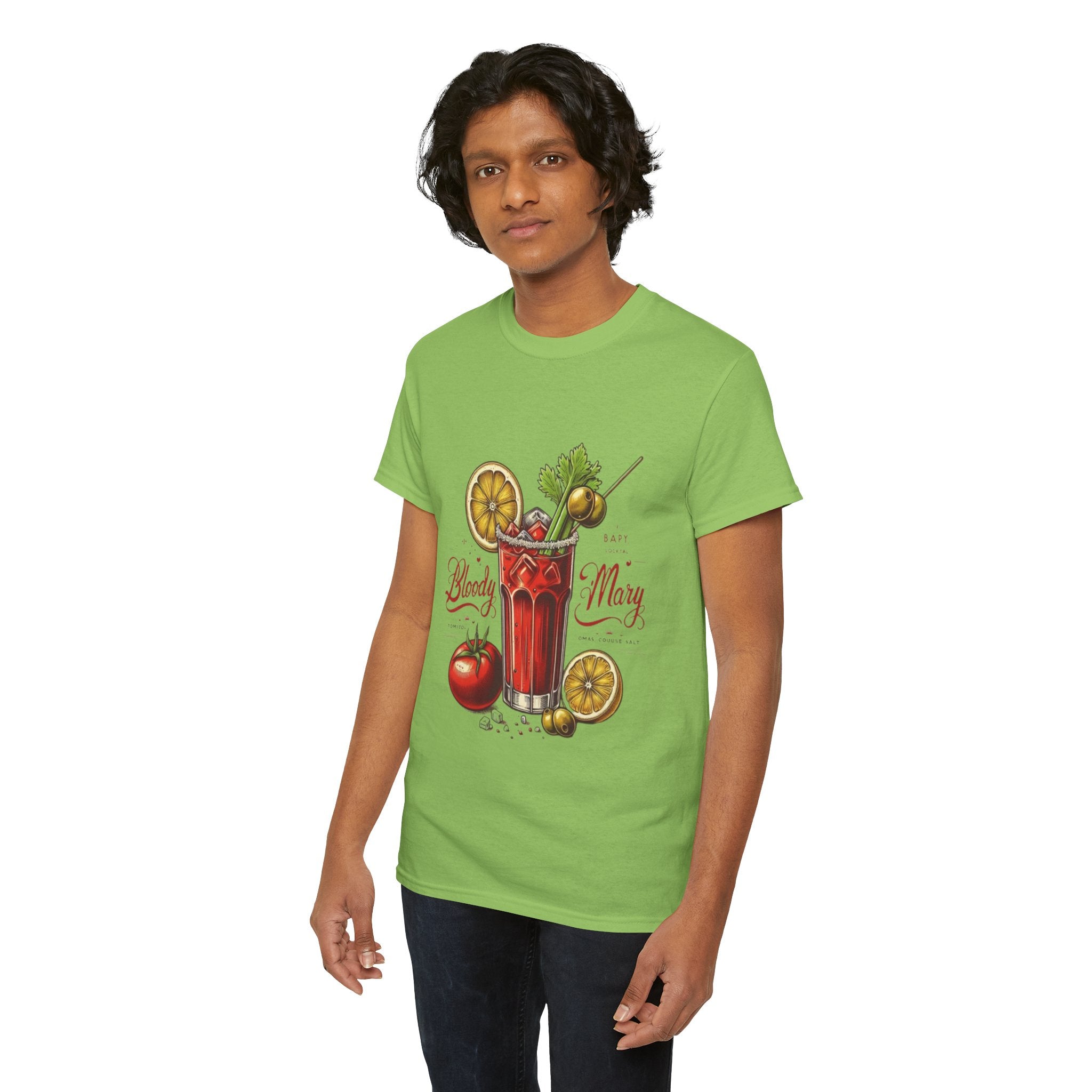 Bloody Mary Cocktail Unisex Heavy Cotton Tee